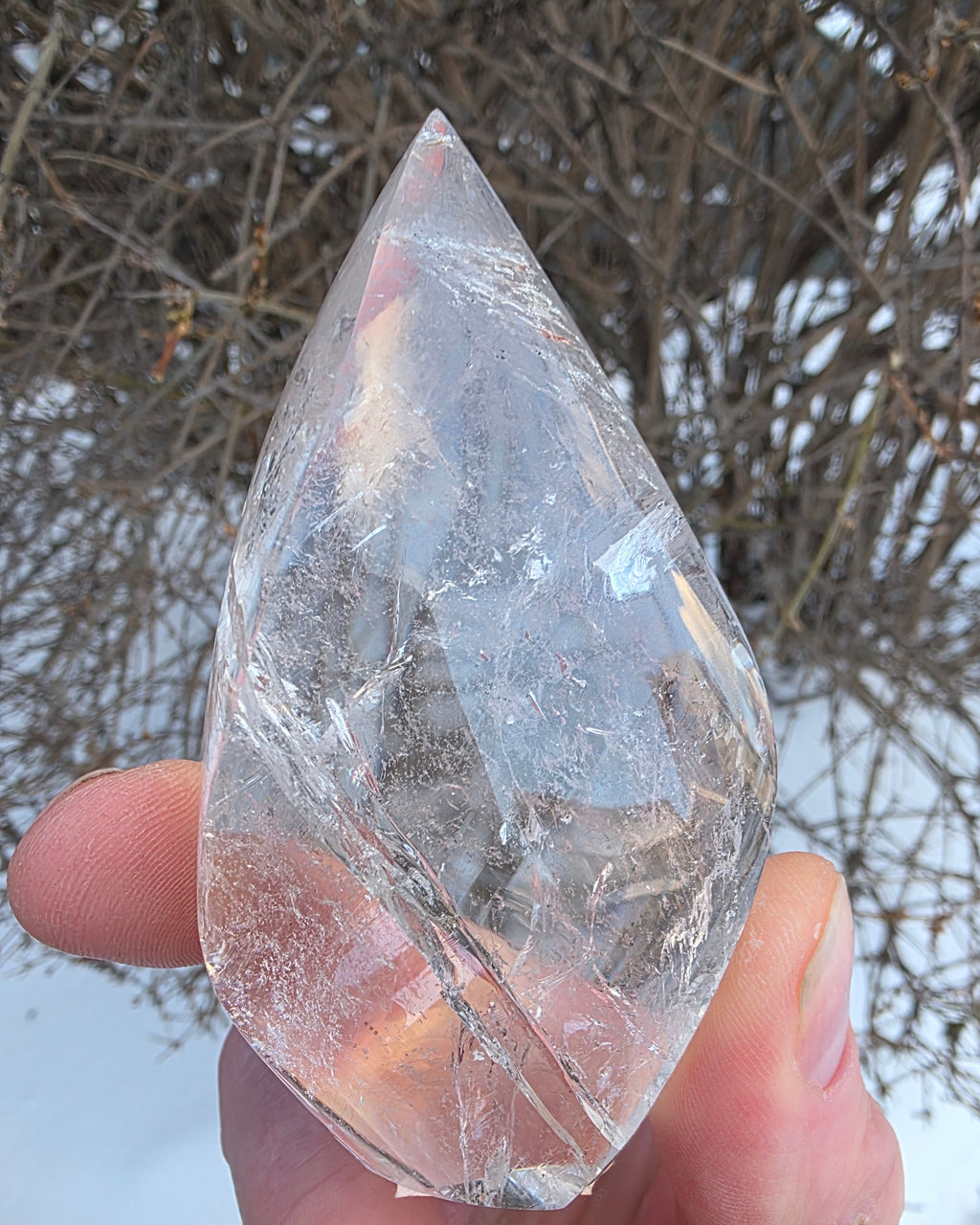 Clear Quartz Flame