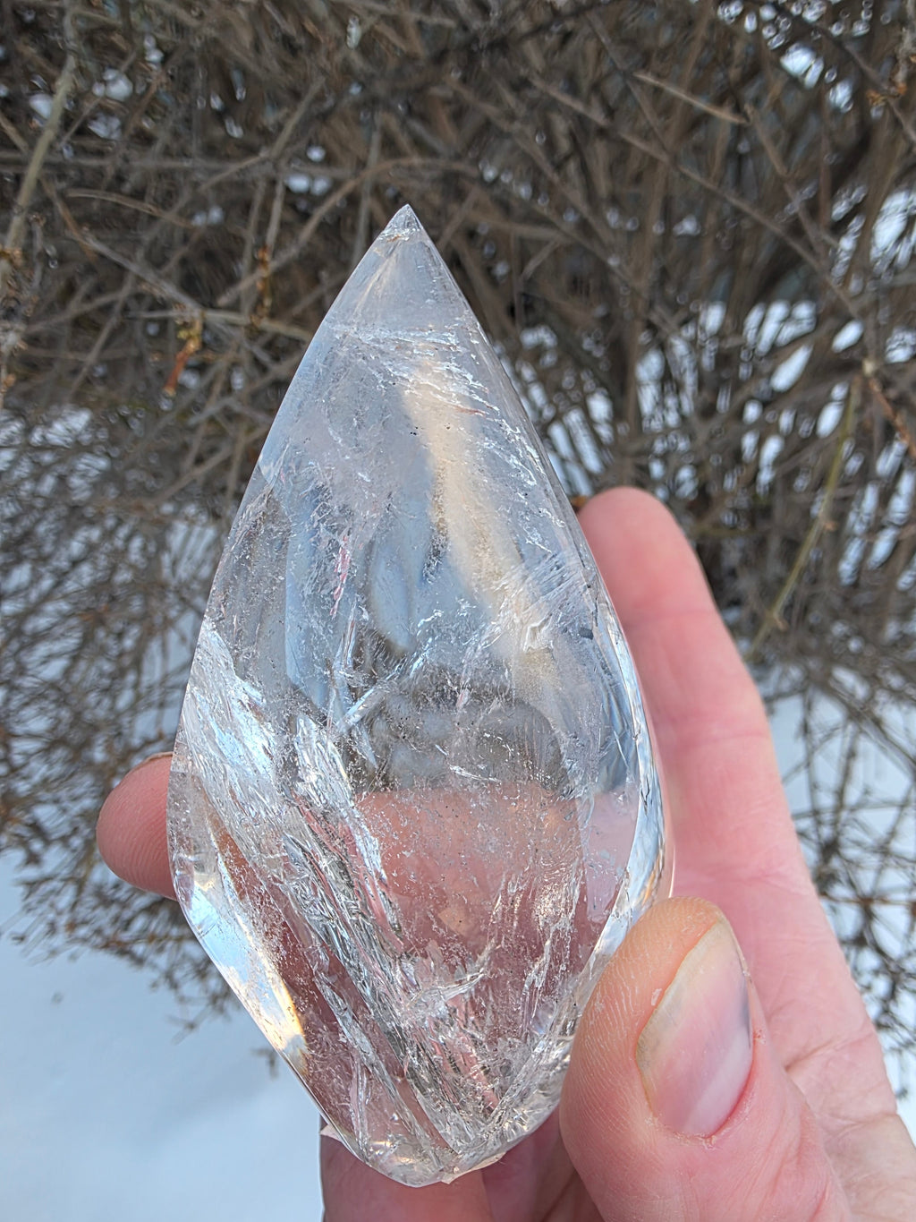 Clear Quartz Flame