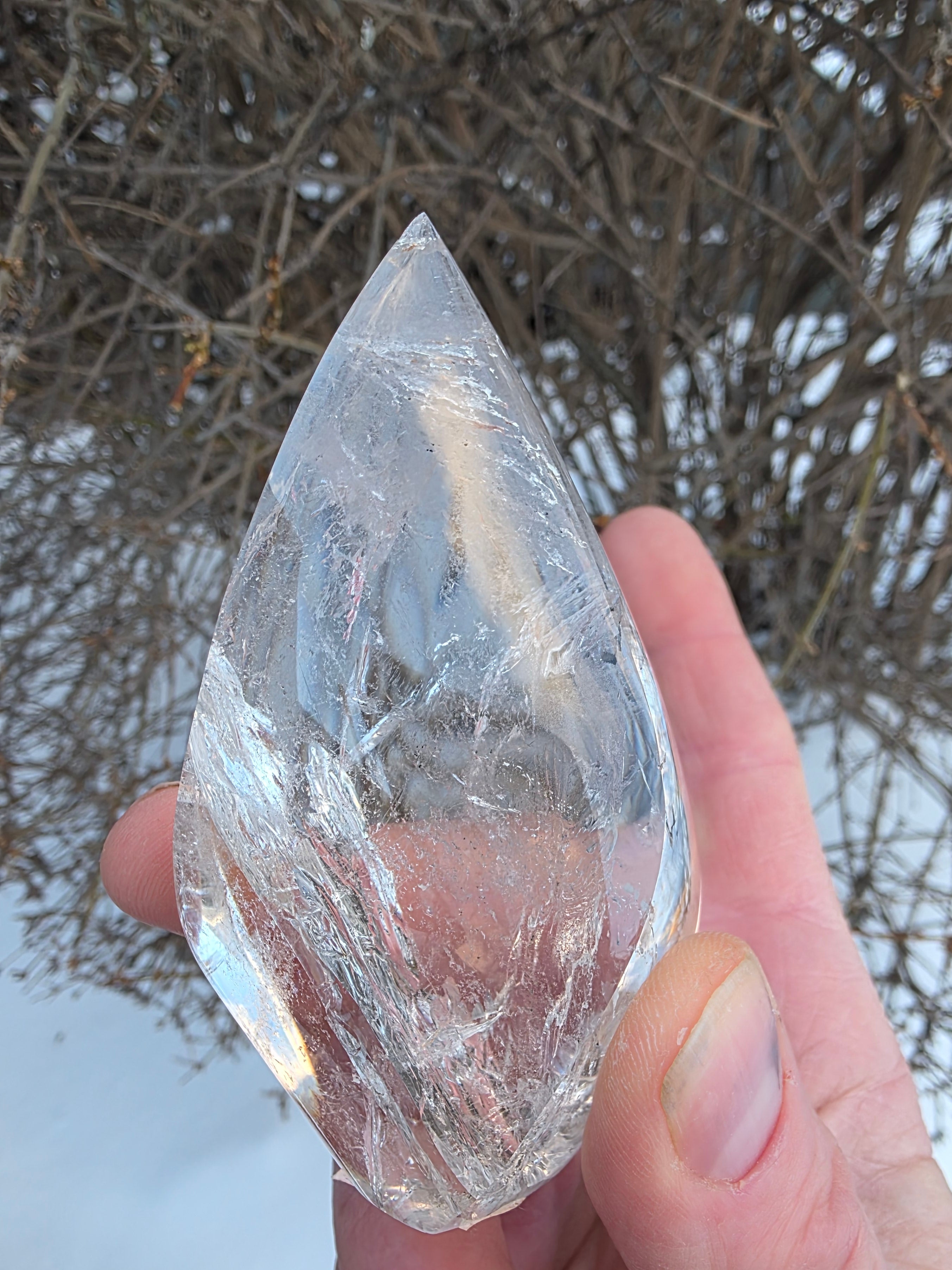 Clear Quartz Flame