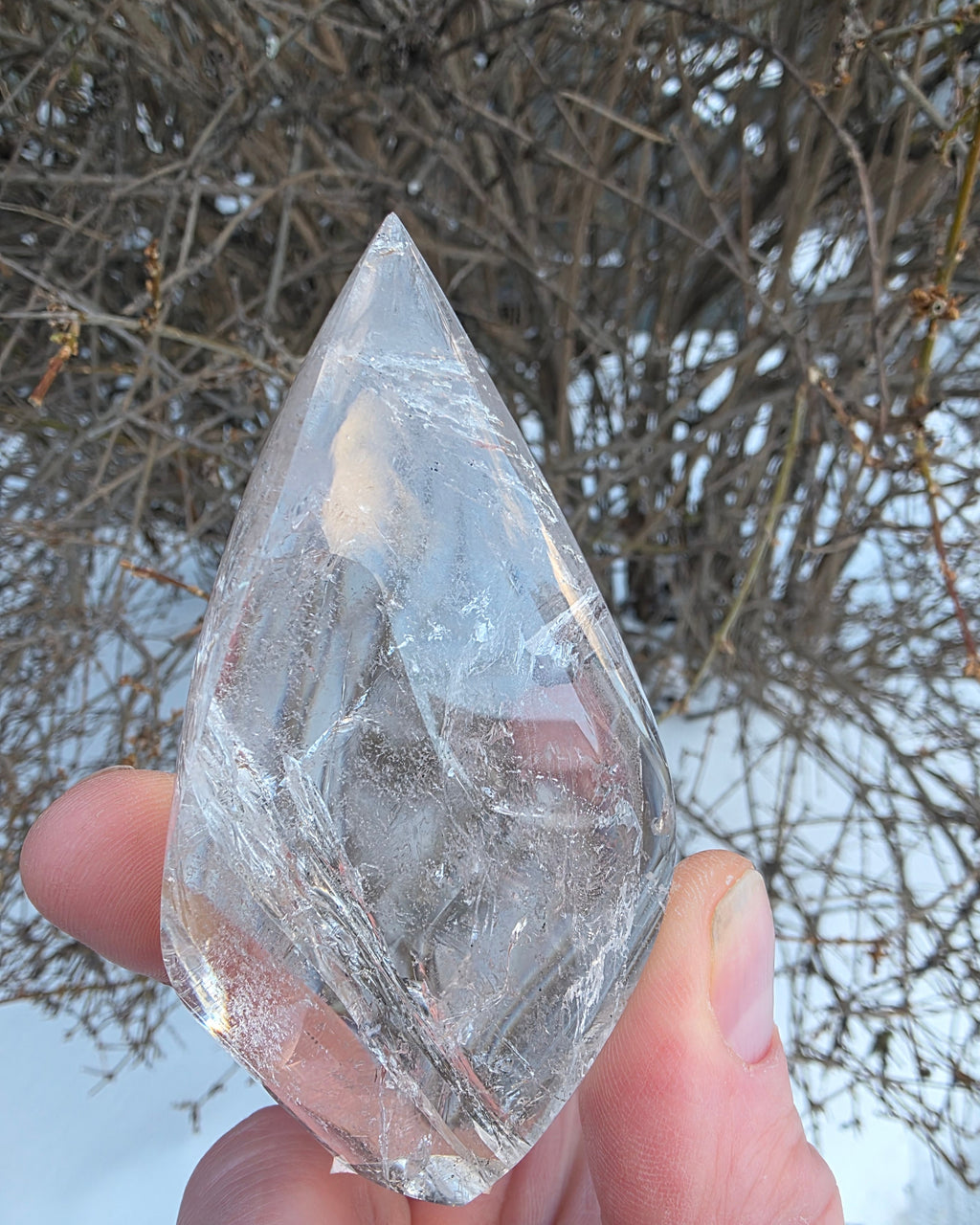 Clear Quartz Flame
