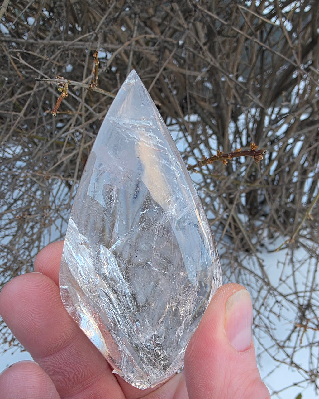 Clear Quartz Flame