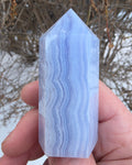 Blue Lace Agate Tower