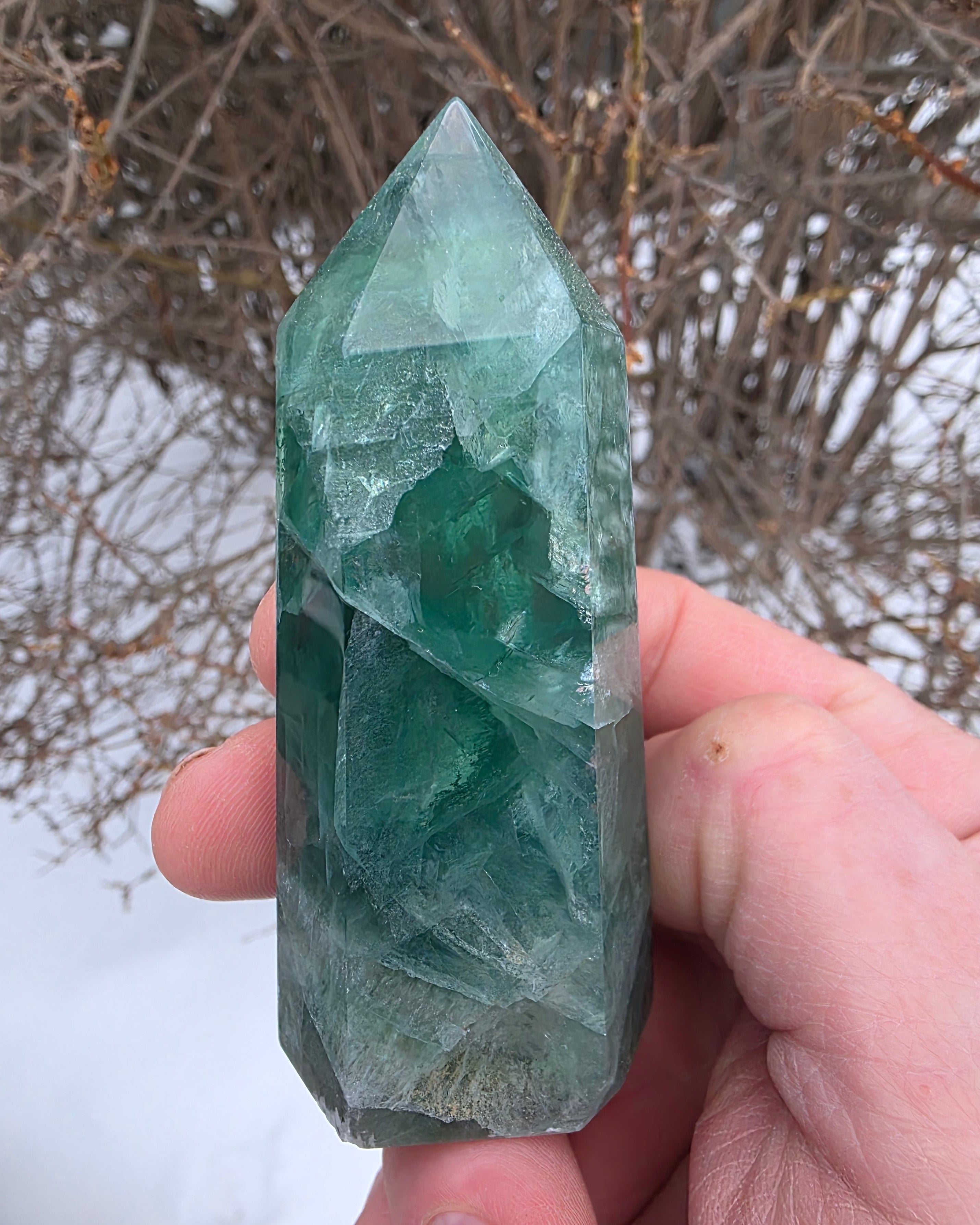 Green Flourite Tower