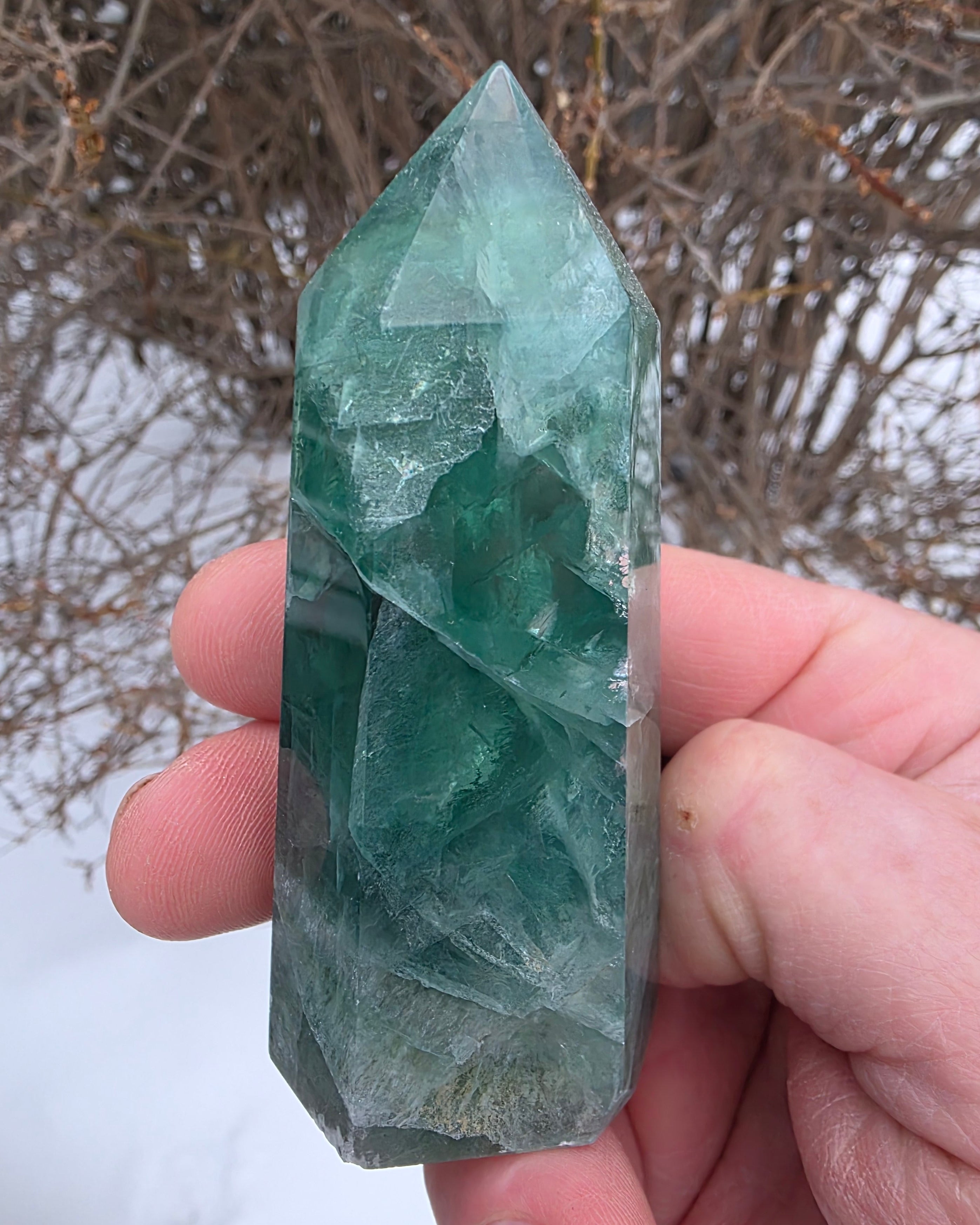Green Flourite Tower