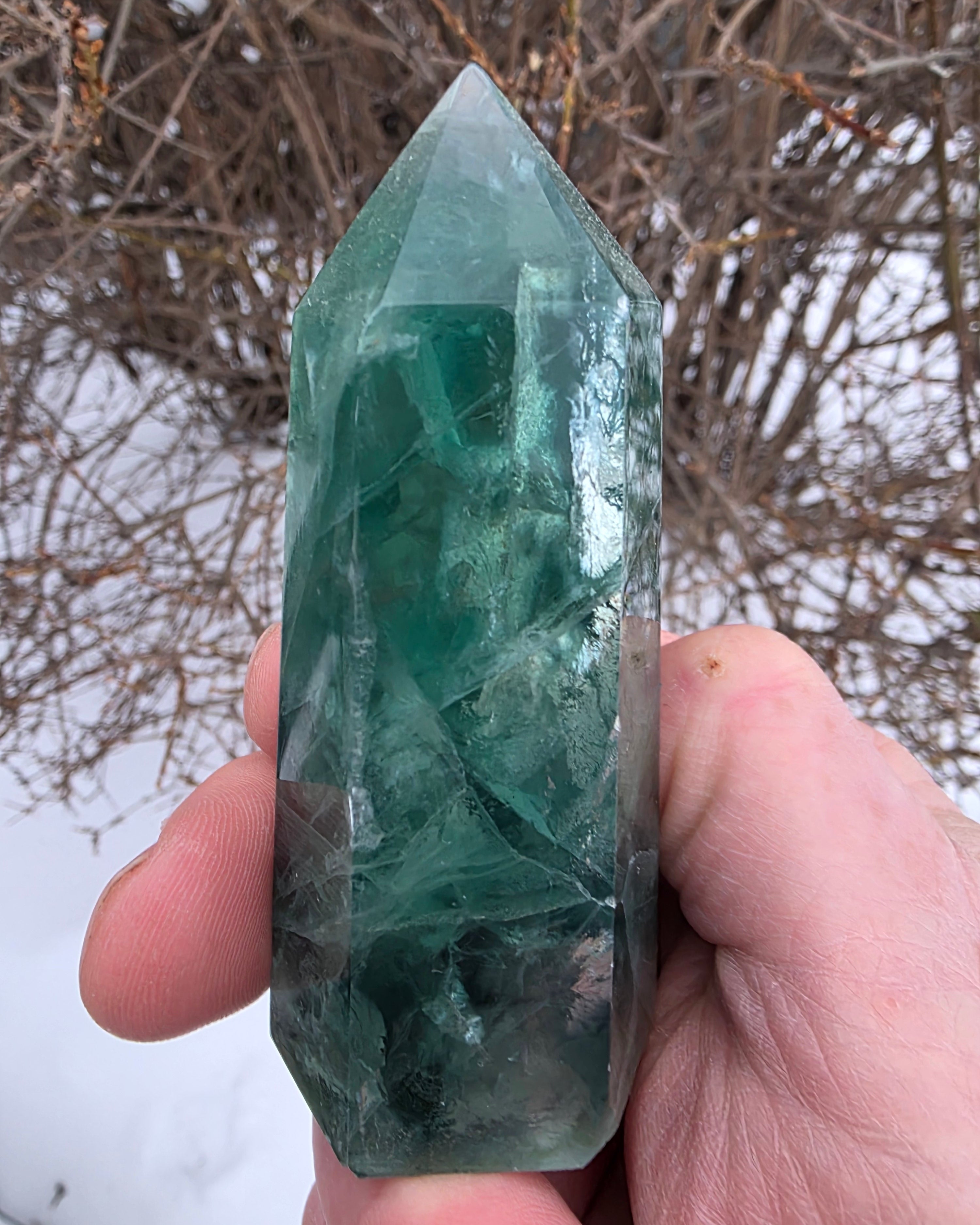 Green Flourite Tower