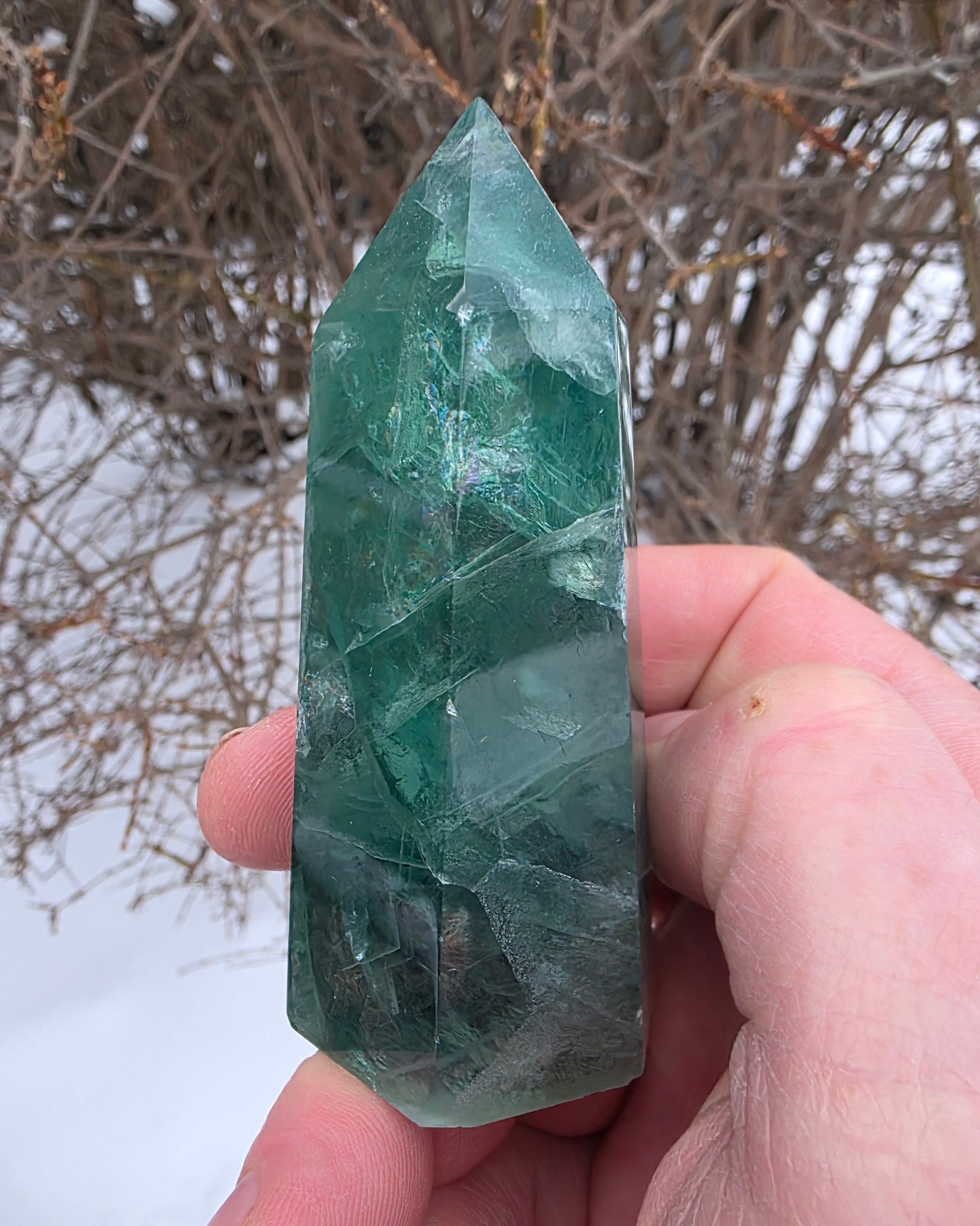 Green Flourite Tower