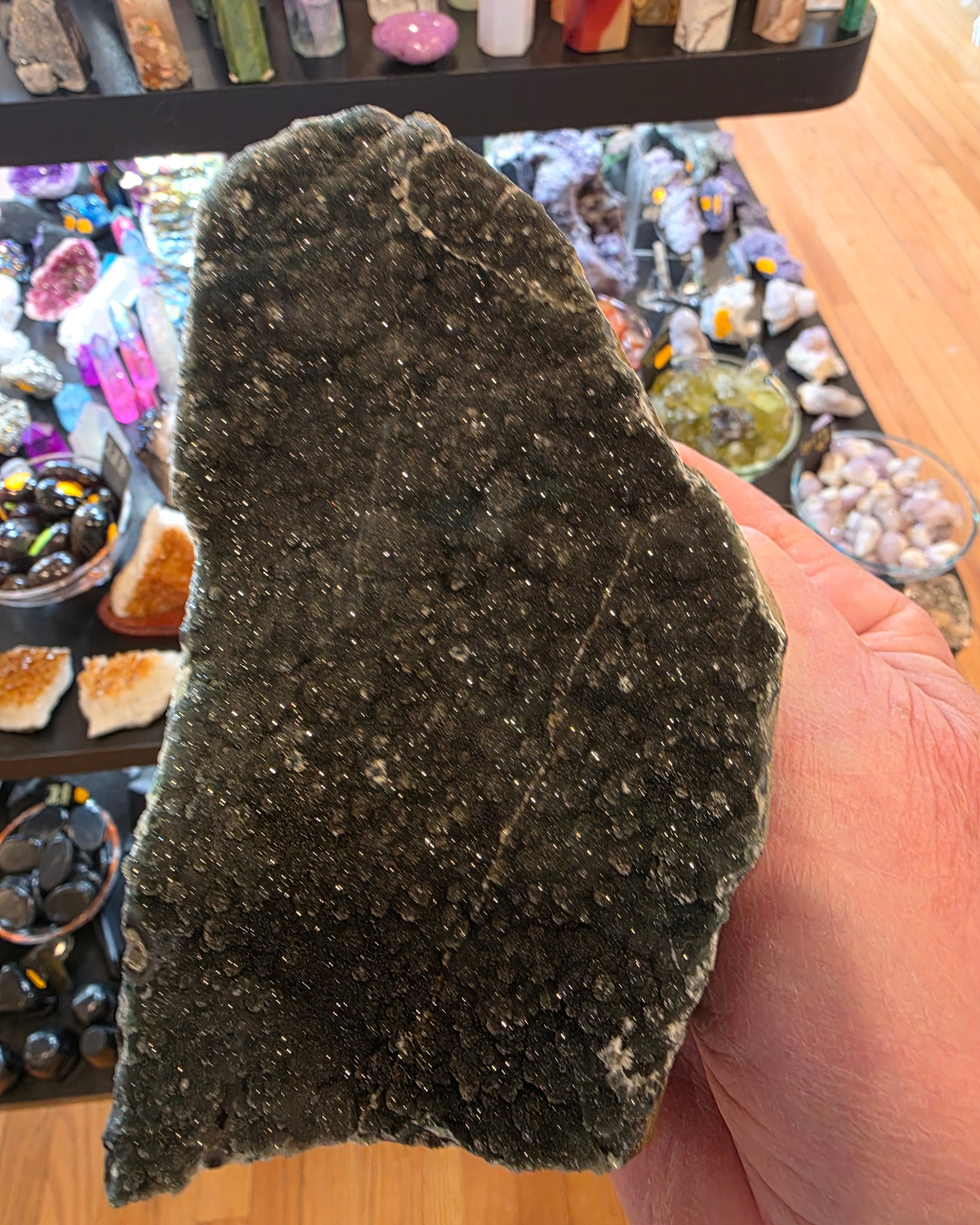 Black Amethyst Raw Druzy Specimen