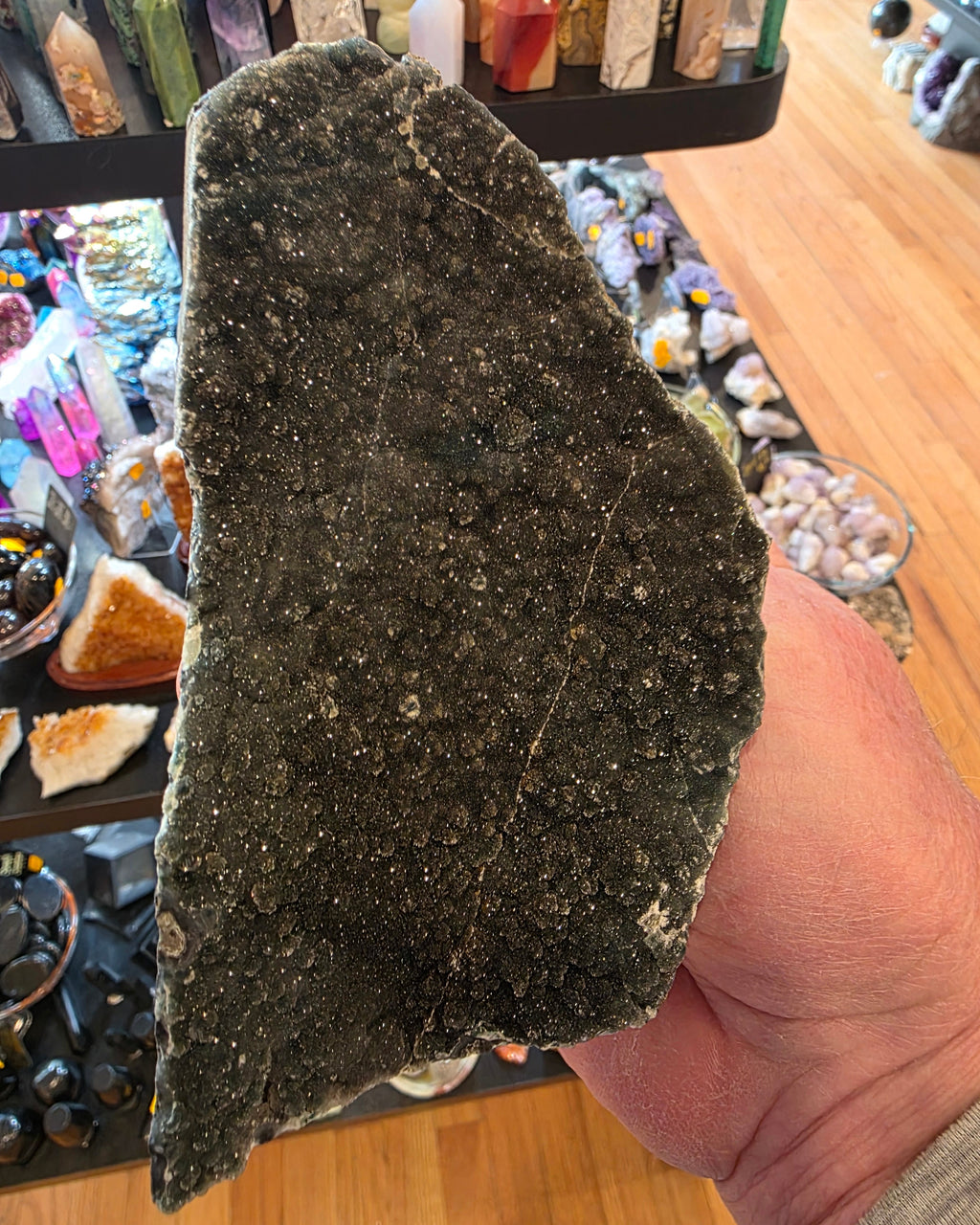 Black Amethyst Raw Druzy Specimen