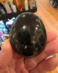 Black Tourmaline with Mica Palm Stone