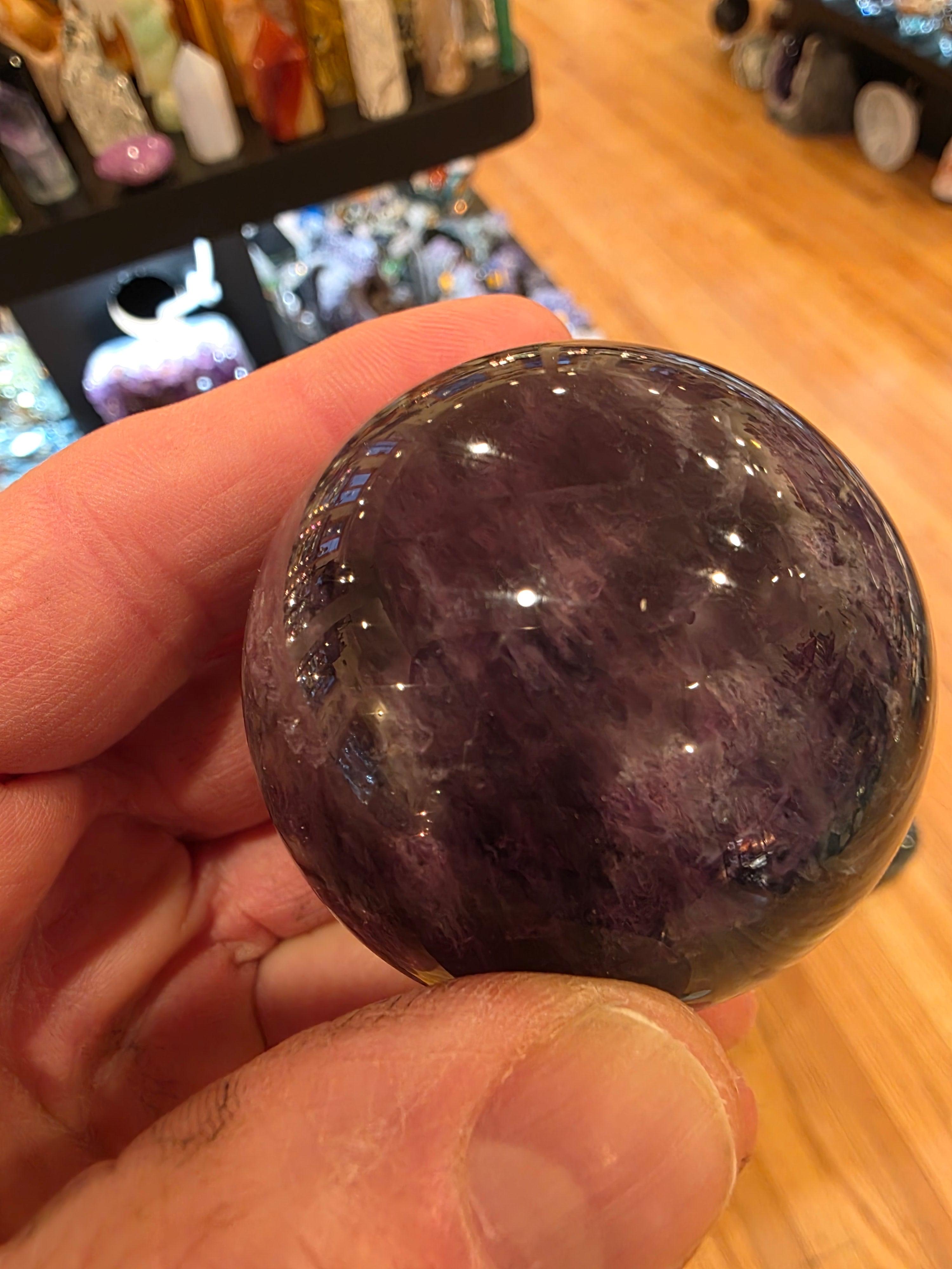 Rainbow Fluorite Sphere