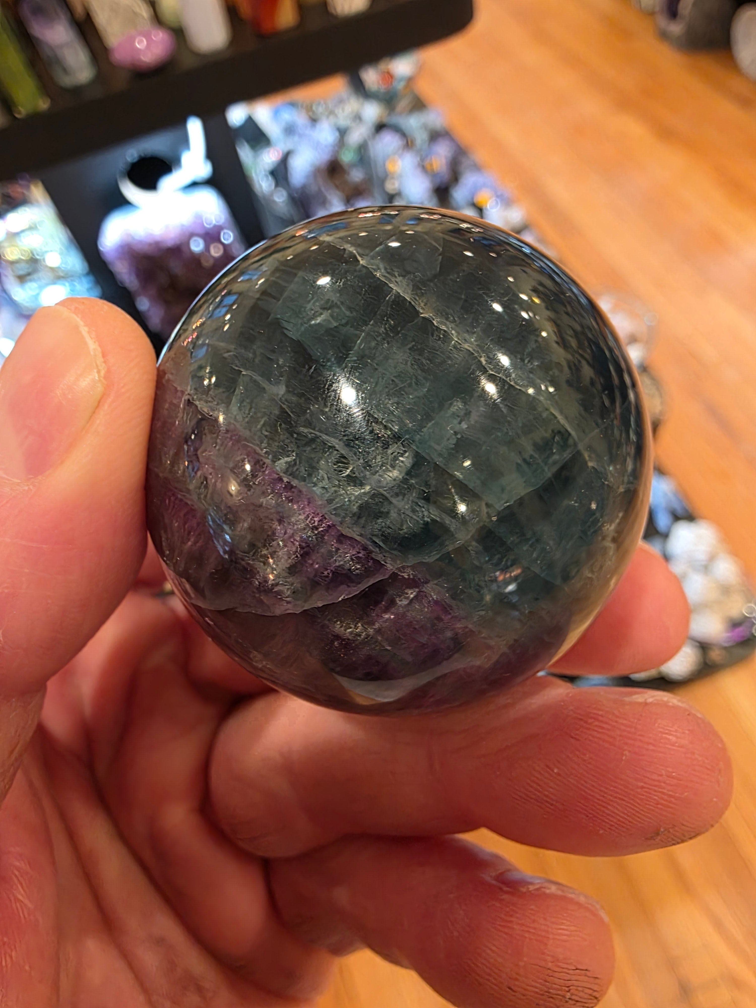 Rainbow Fluorite Sphere