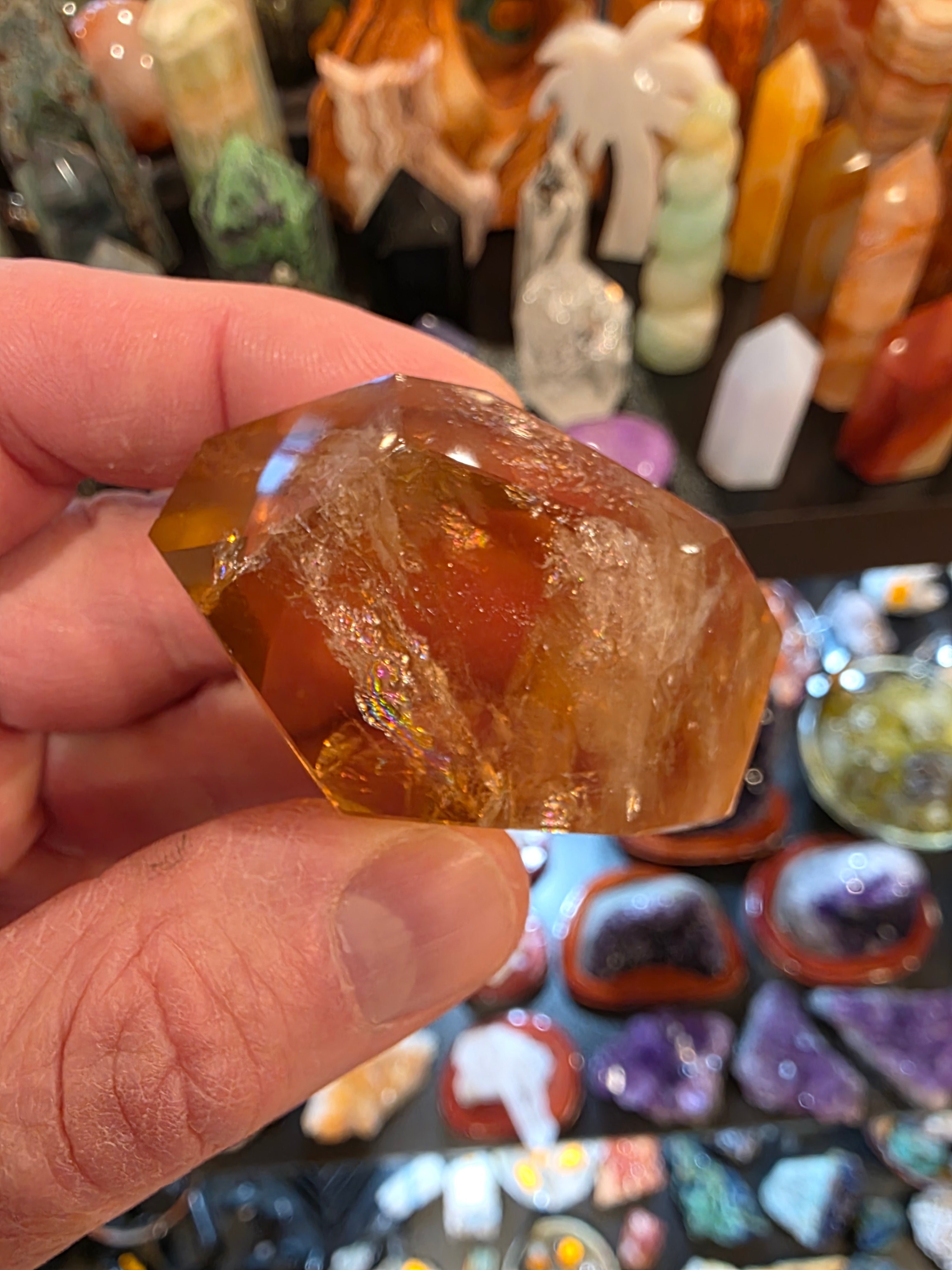 Natural Citrine Faceted Free Form