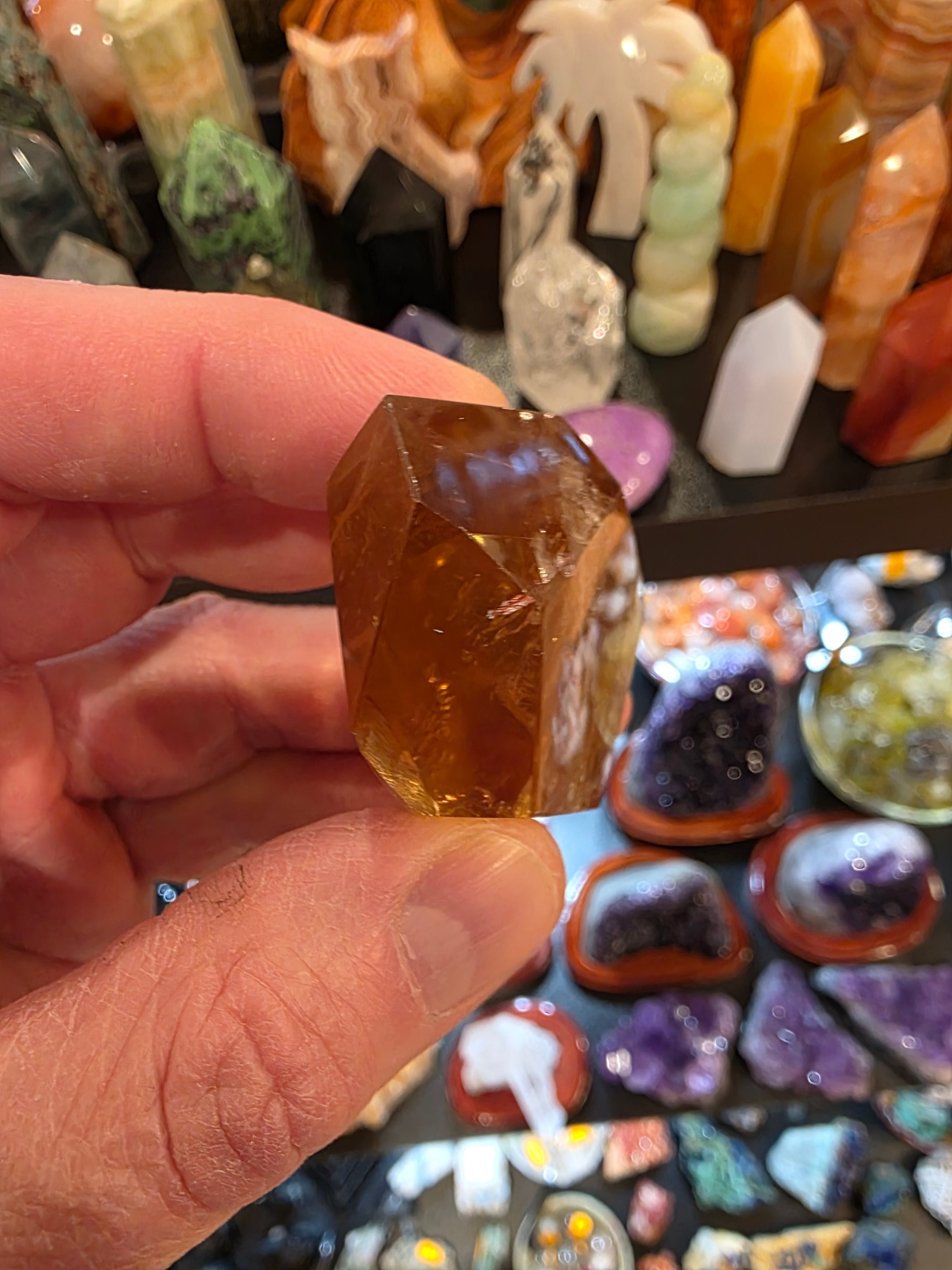 Natural Citrine Faceted Free Form
