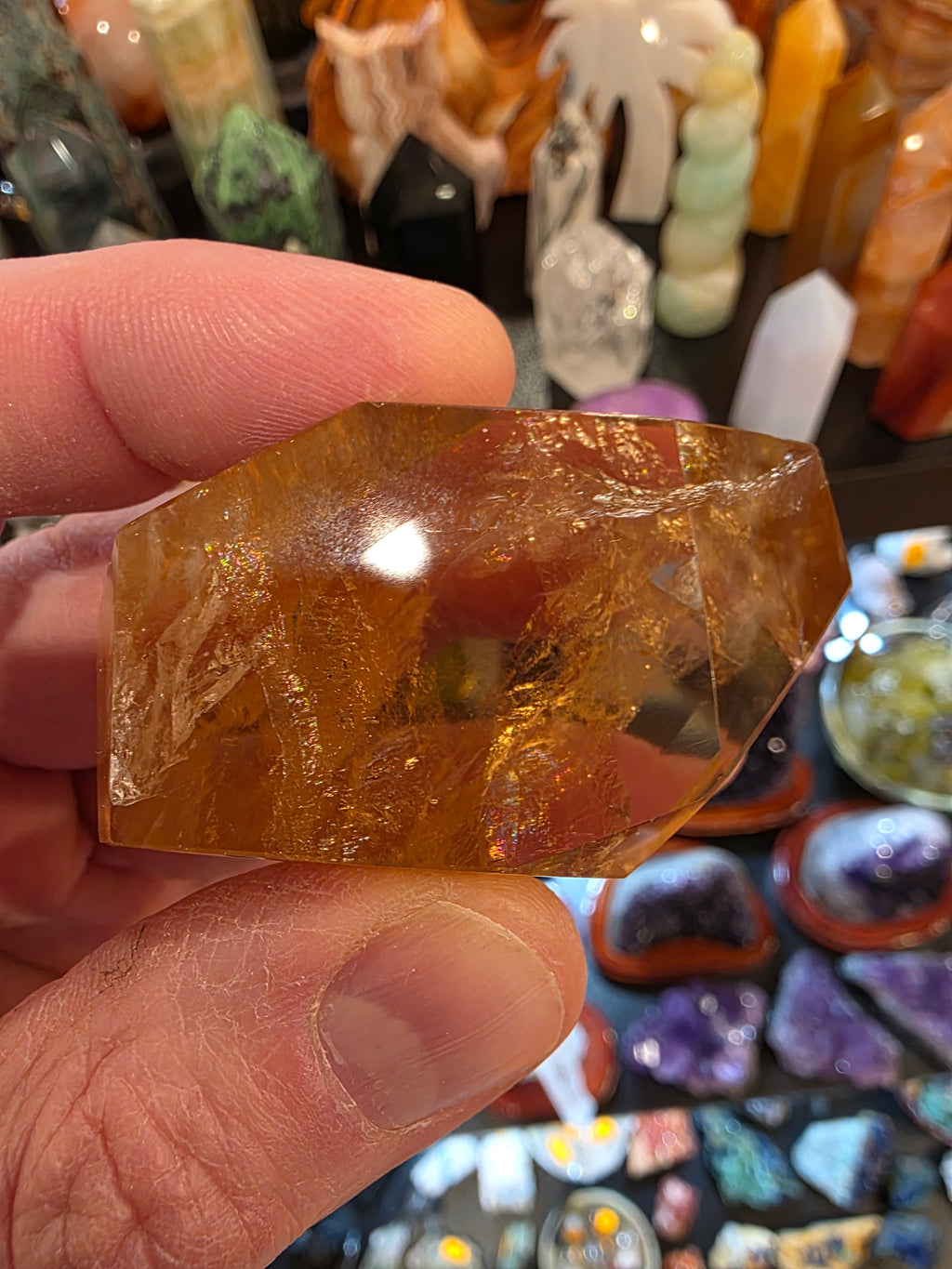 Natural Citrine Faceted Free Form