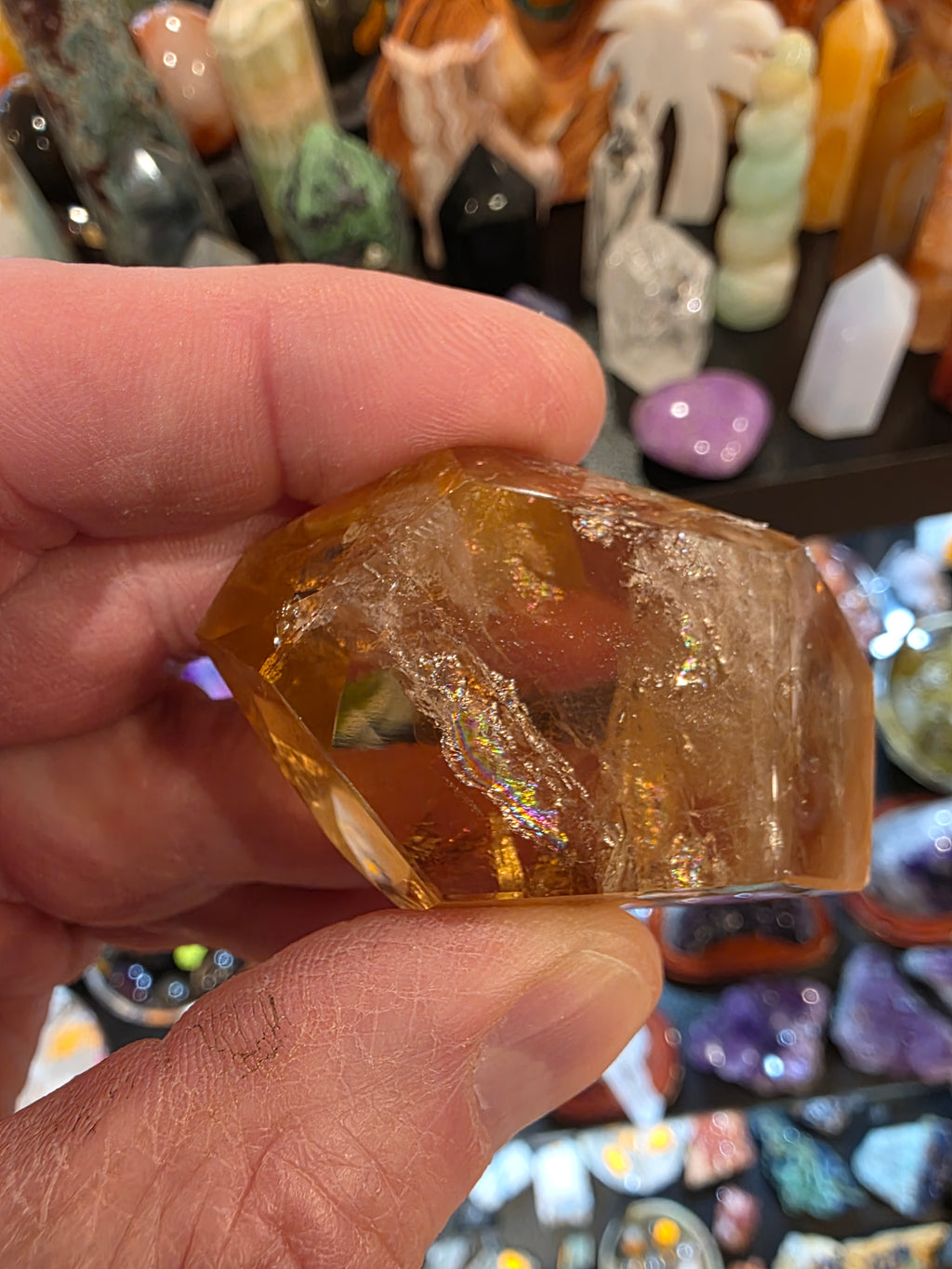 Natural Citrine Faceted Free Form