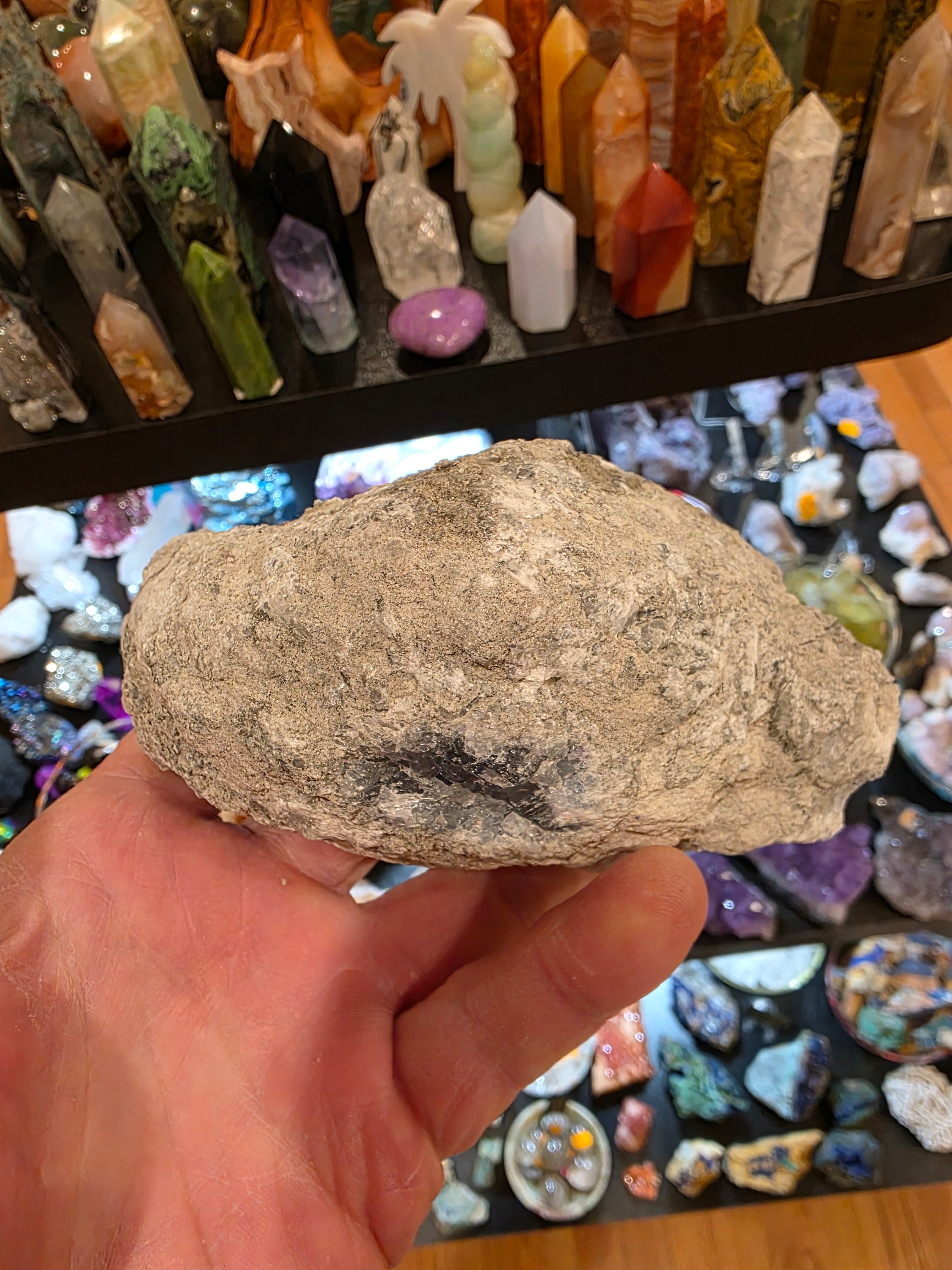Blue Celestite Quartz Cluster