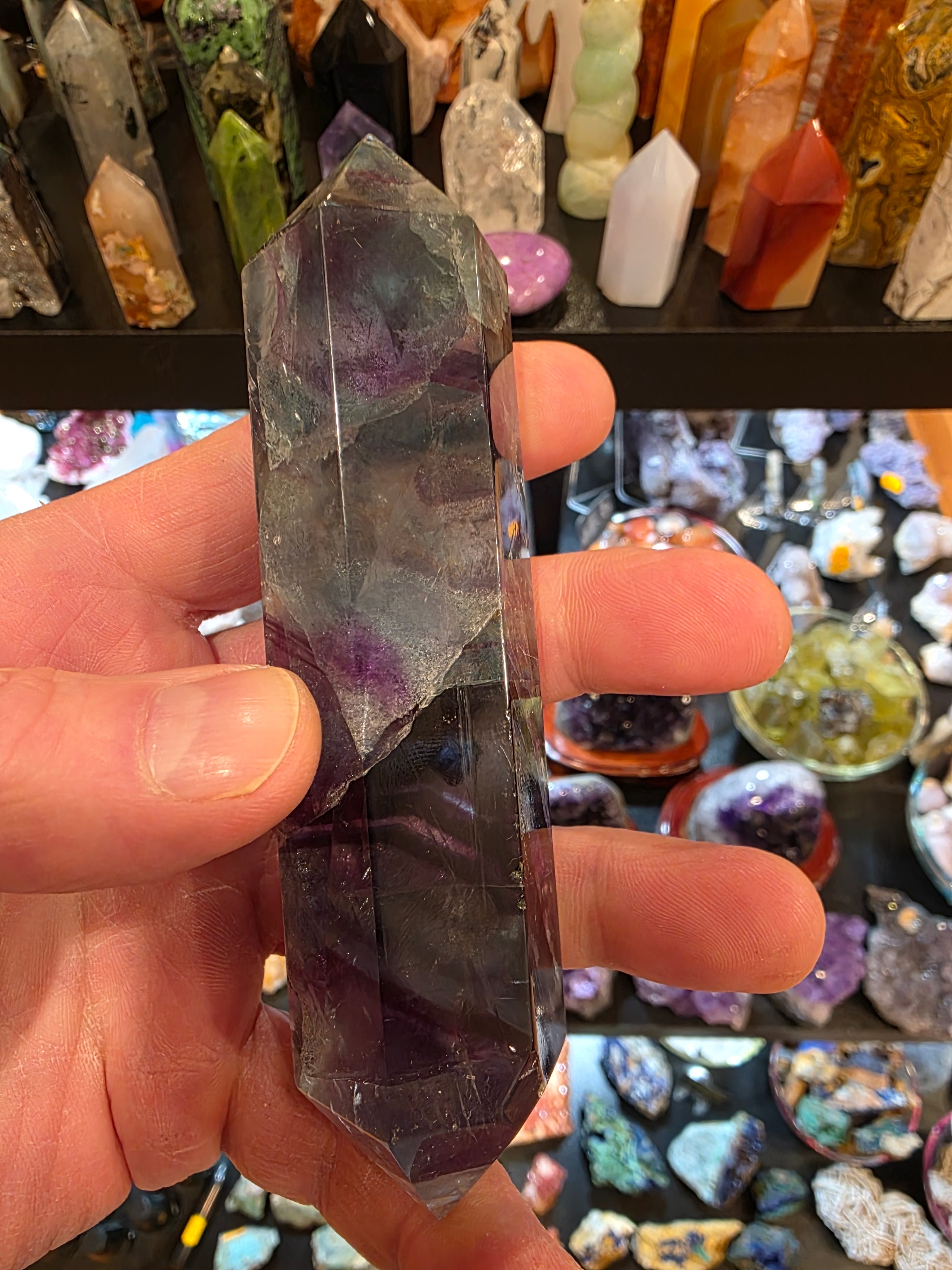 Rainbow Fluorite Double Terminated