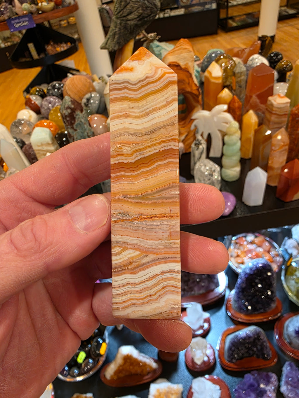 Crazy Lace Agate Tower