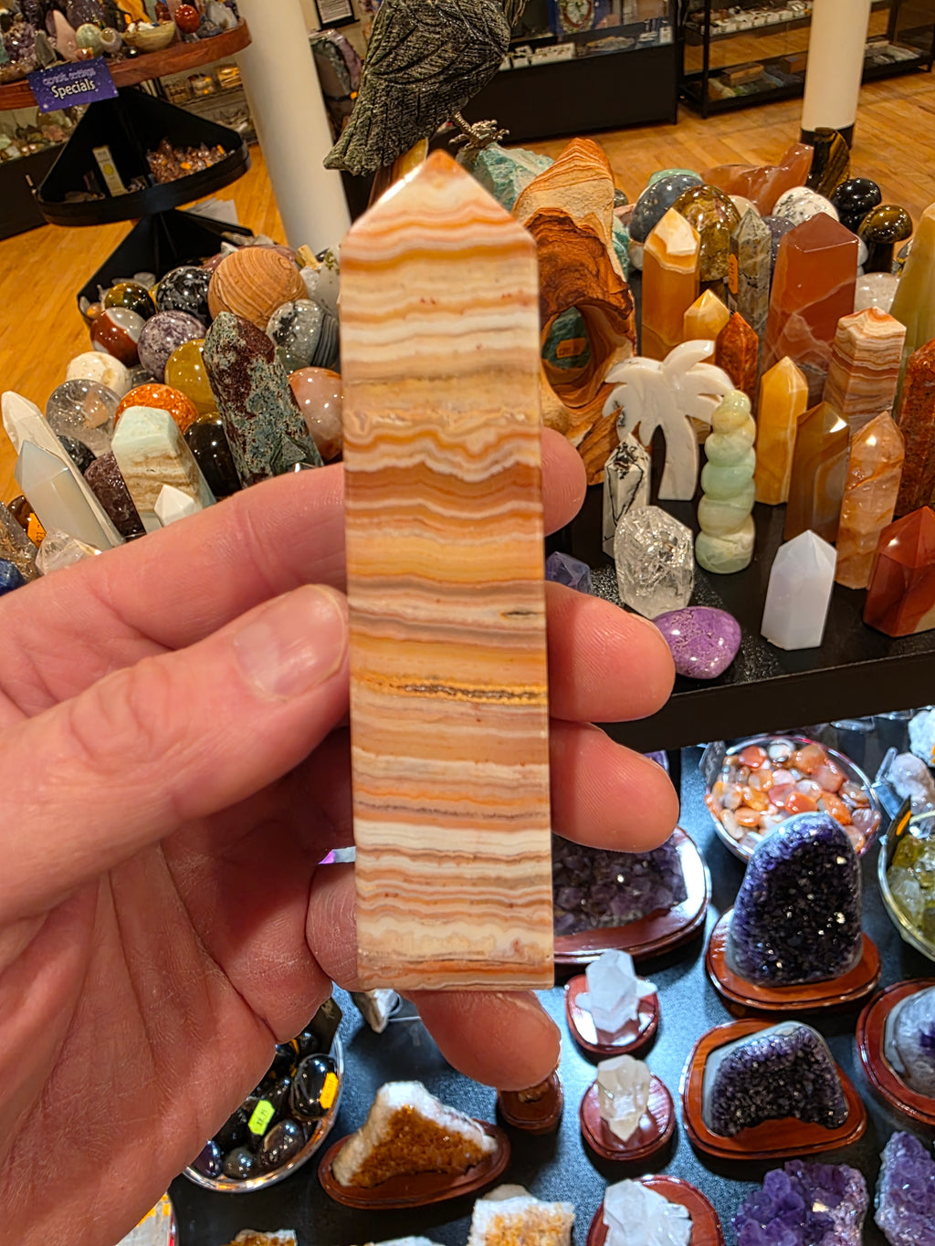 Crazy Lace Agate Tower