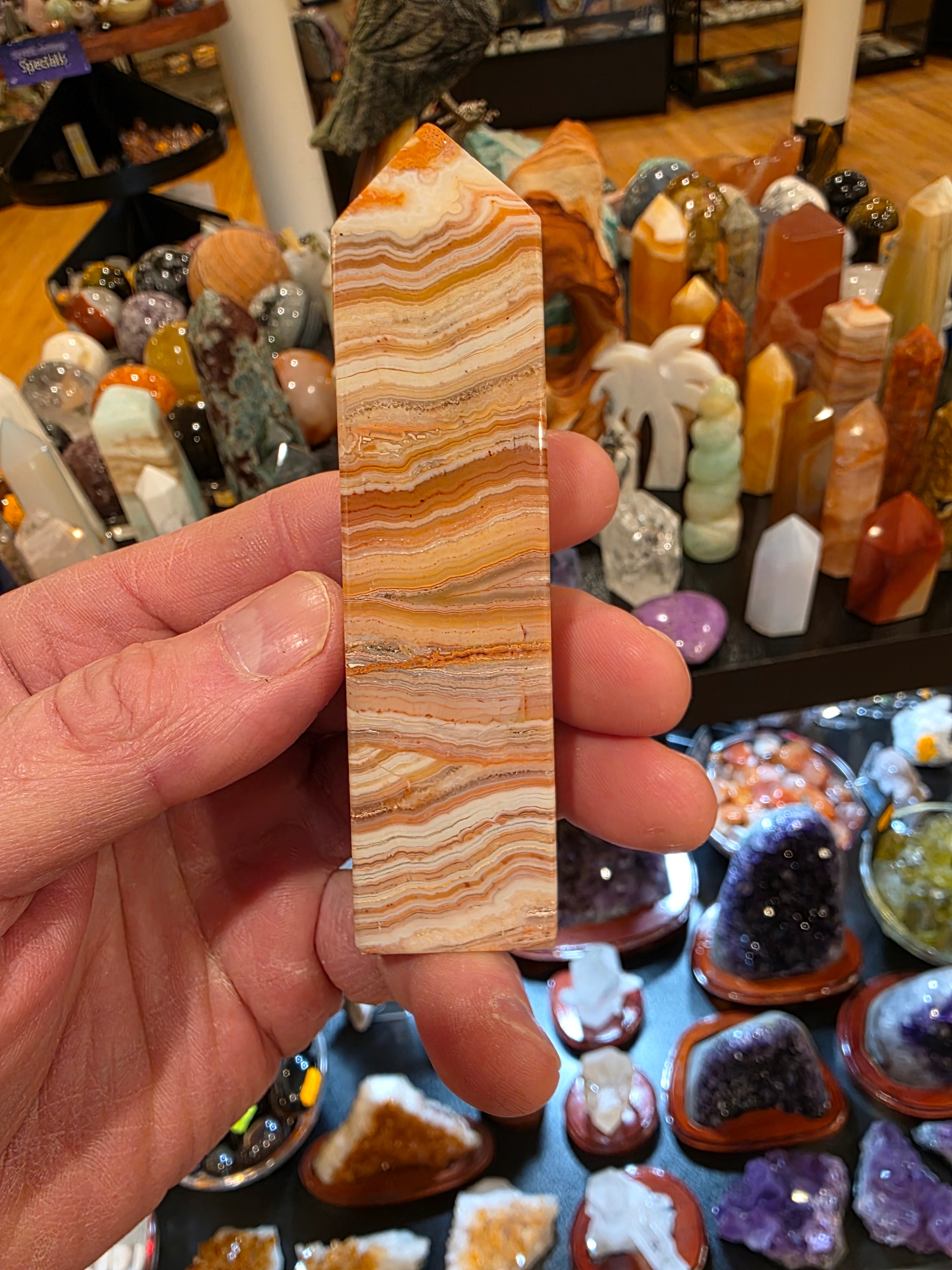 Crazy Lace Agate Tower