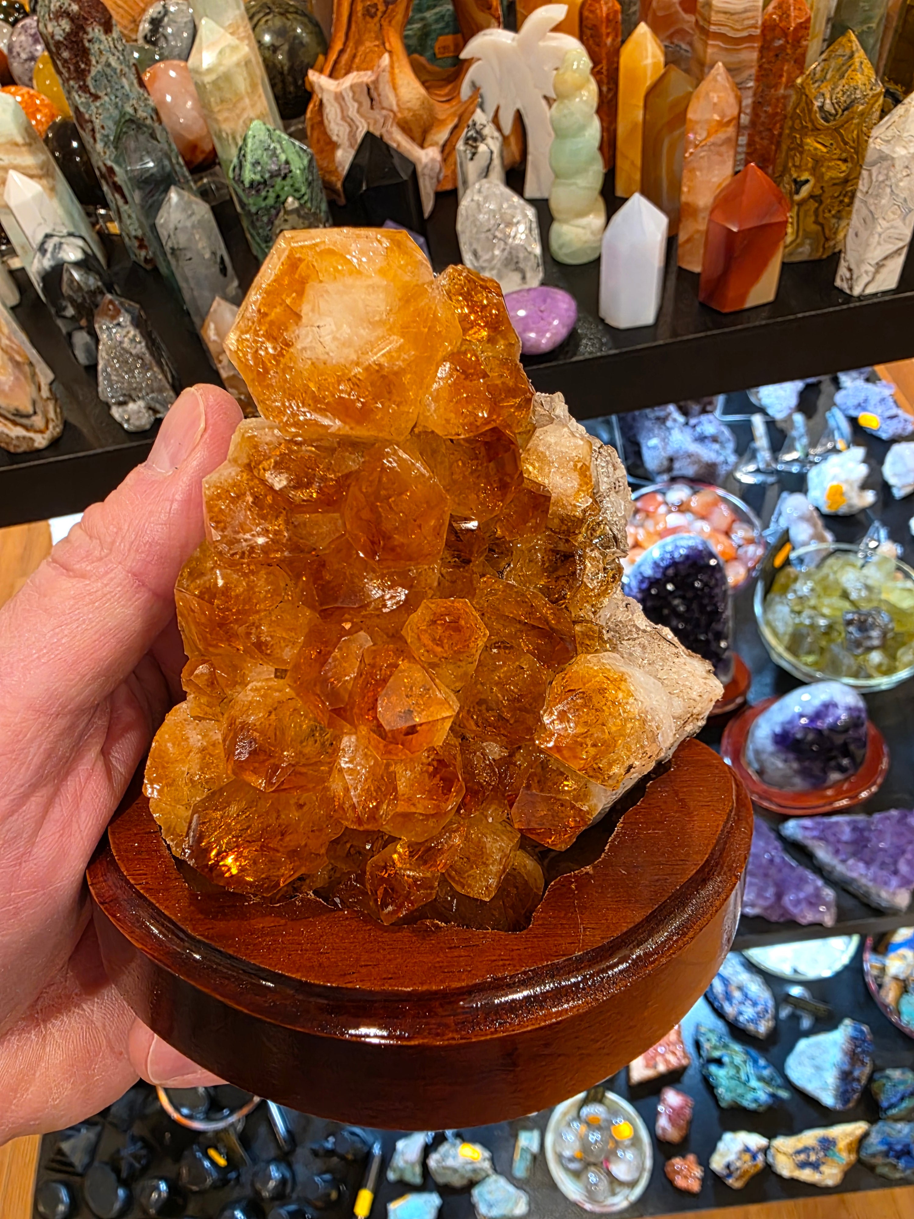 Citrine Quartz Cluster