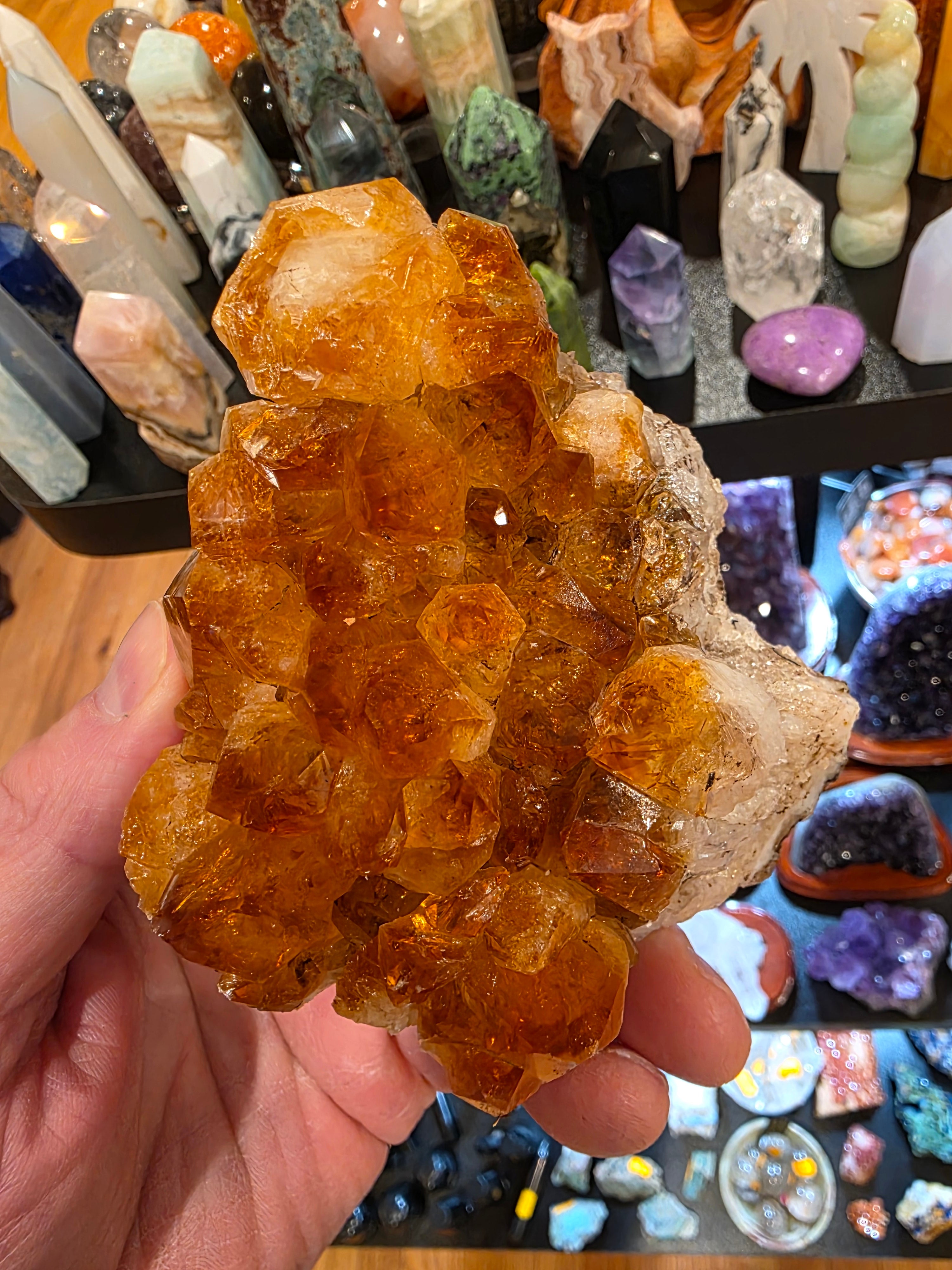 Citrine Quartz Cluster