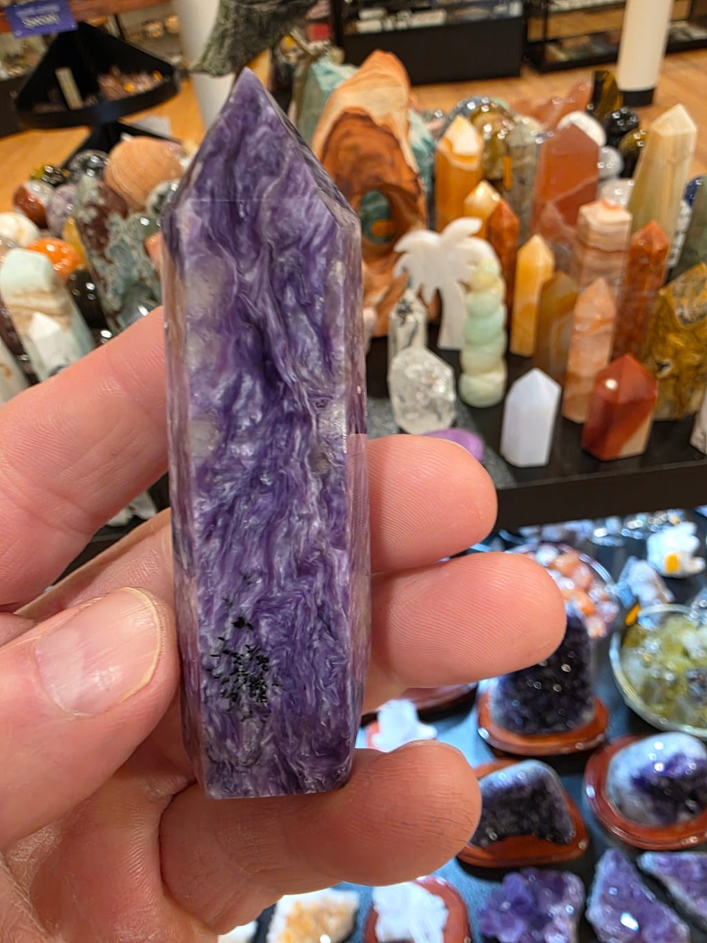 Charoite Tower AA Quality