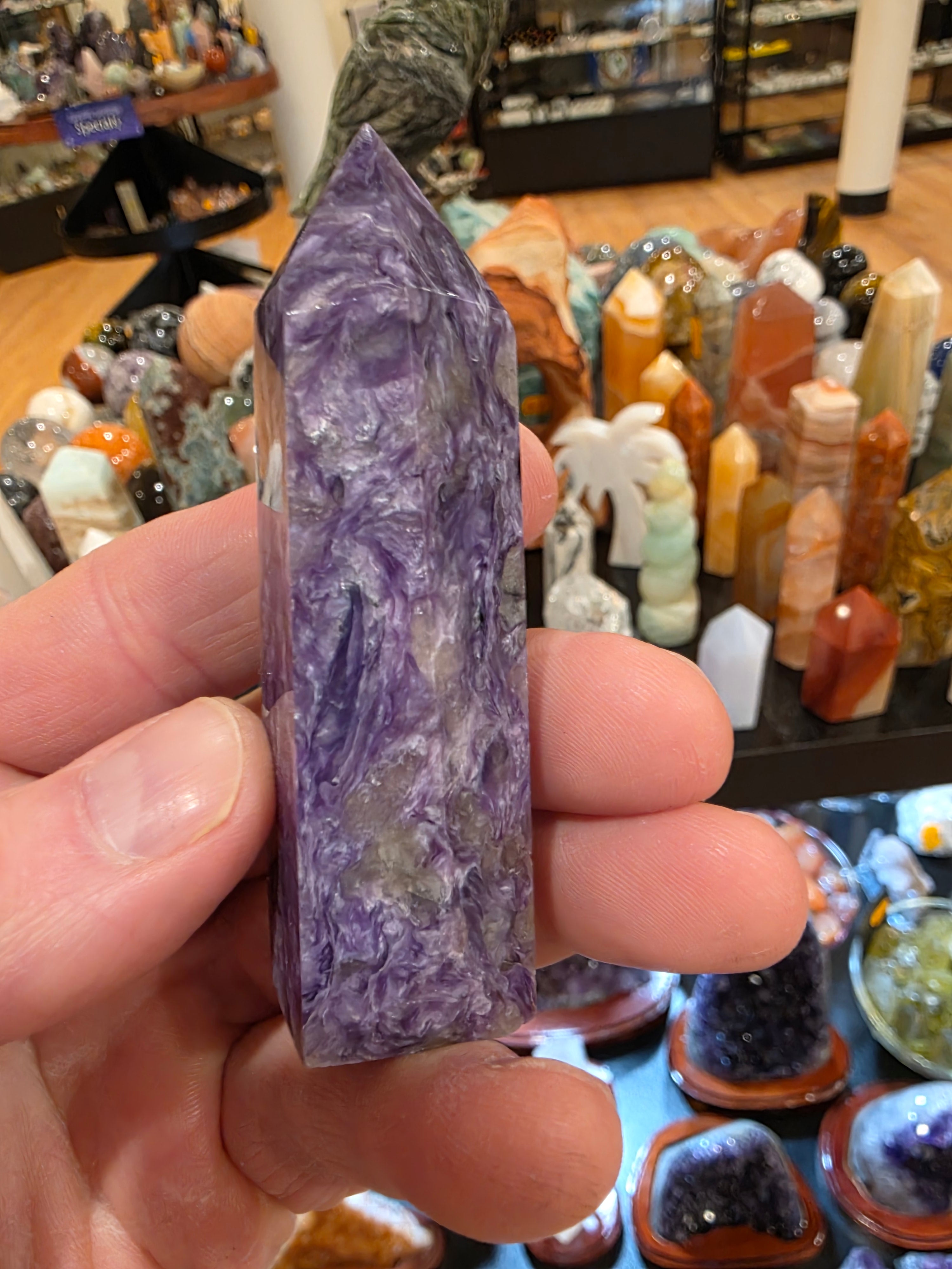 Charoite Tower AA Quality