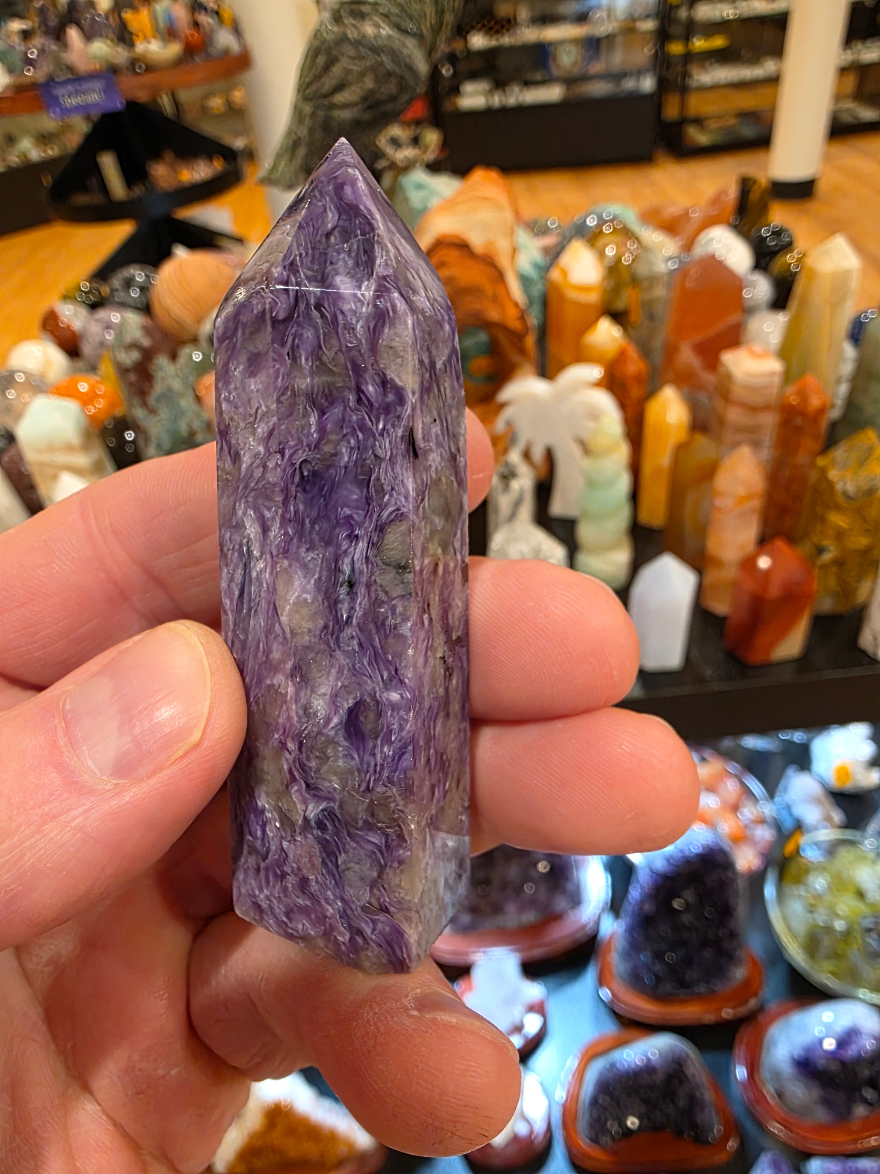 Charoite Tower AA Quality