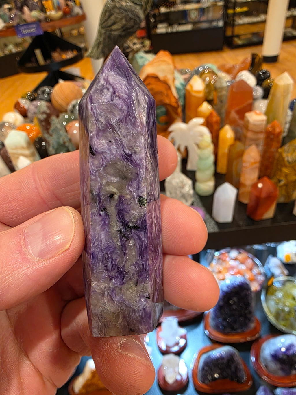 Charoite Tower AA Quality