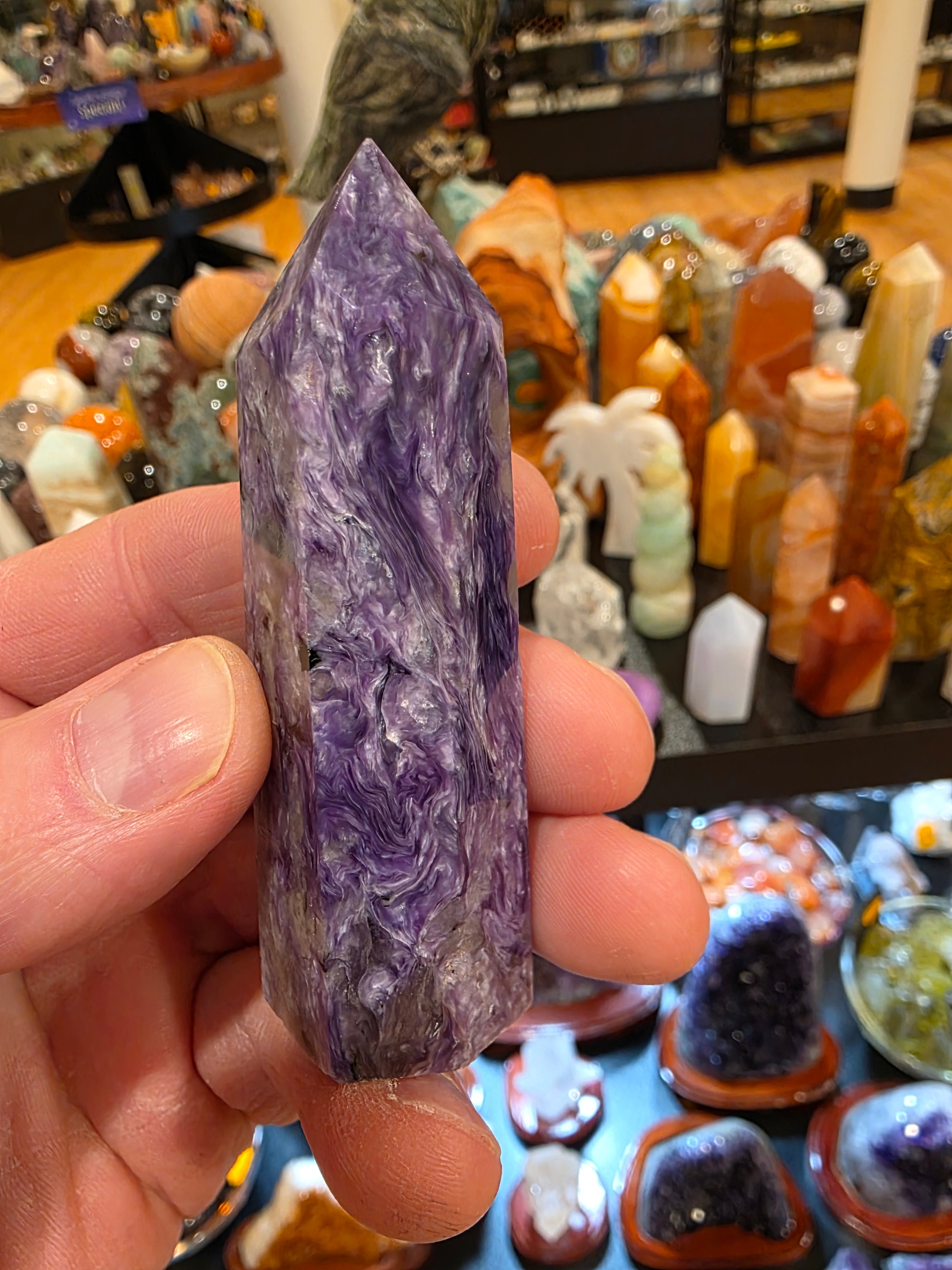 Charoite Tower AA Quality