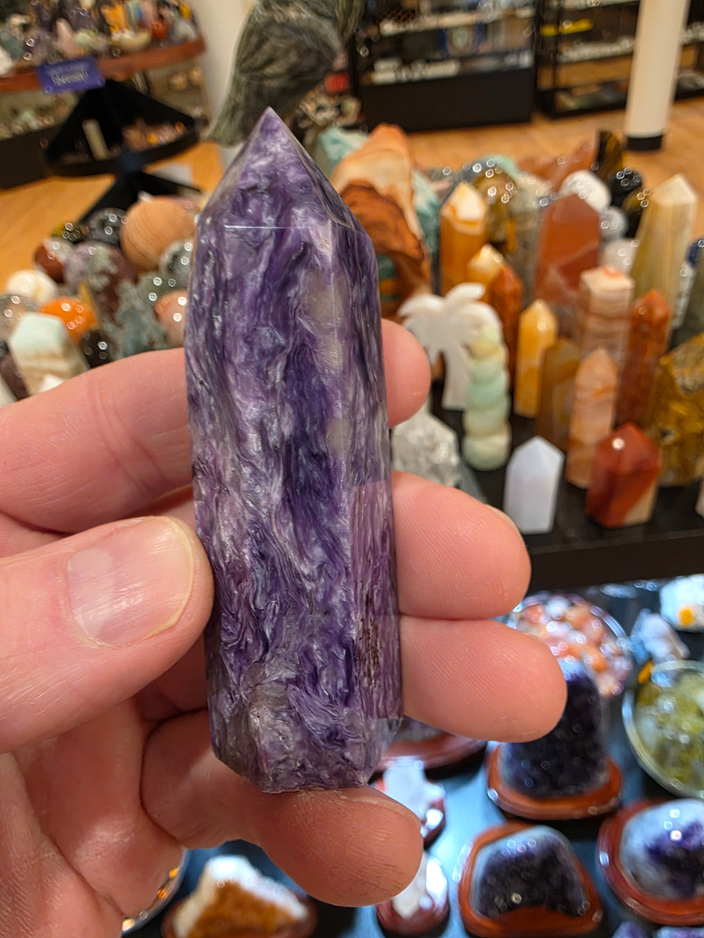 Charoite Tower AA Quality