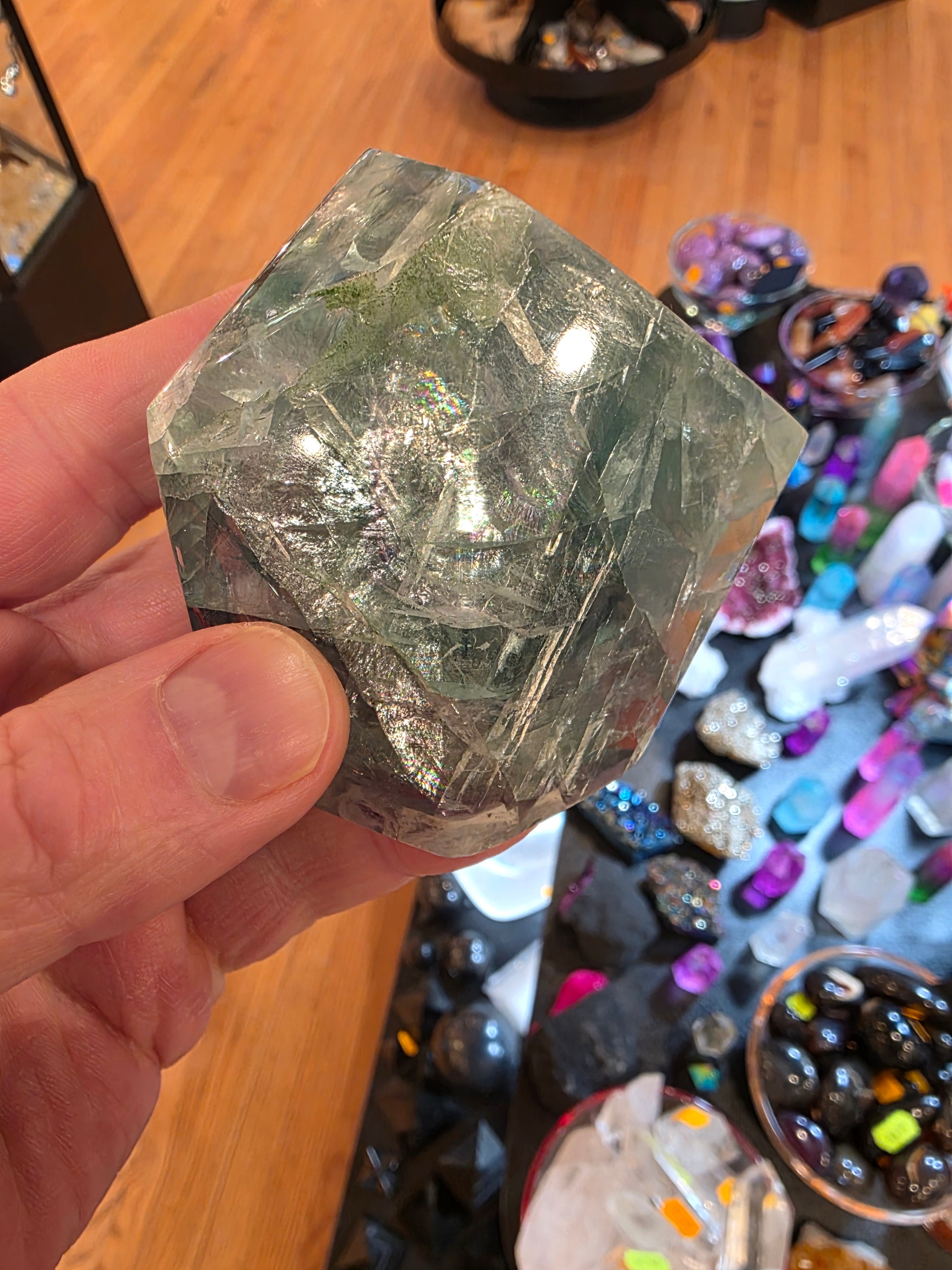 Green Flourite Free Form