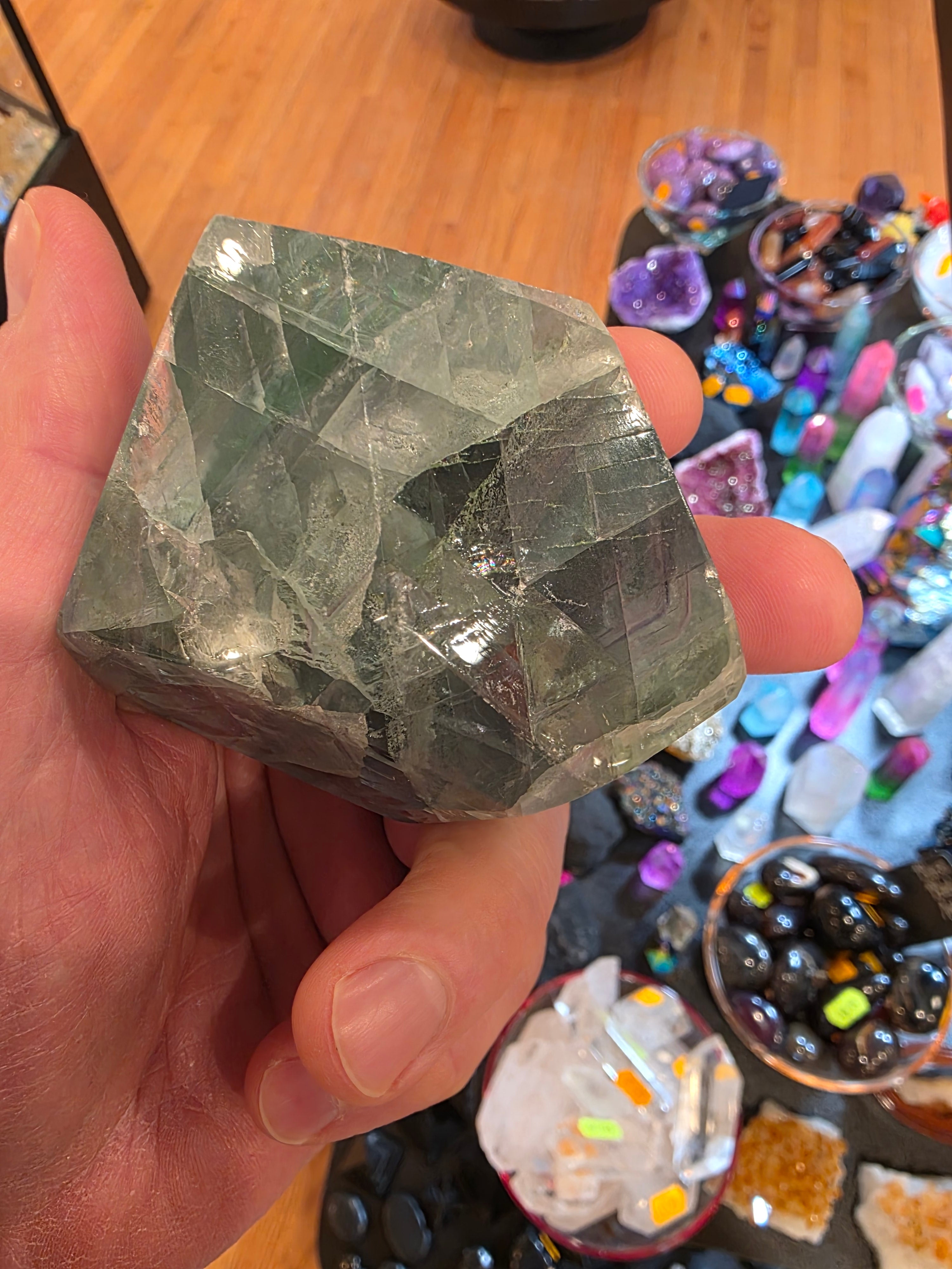 Green Flourite Free Form