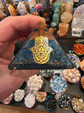 Blue Apatite Organite Pyramid