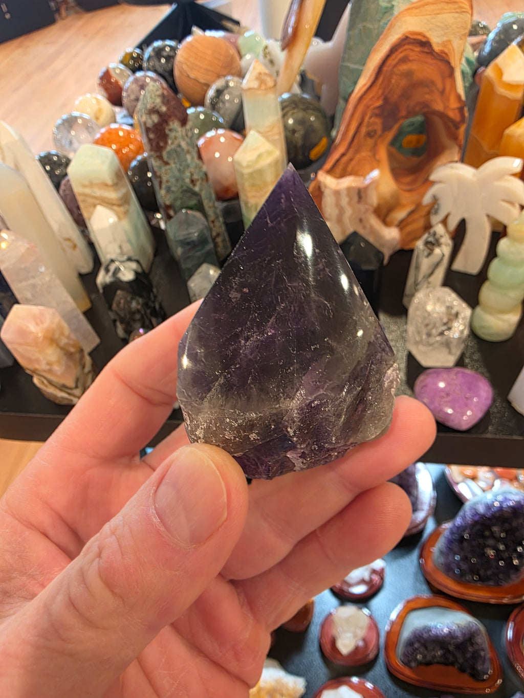 Amethyst Polished Top Crystal Tower