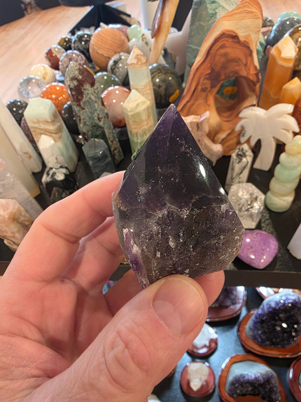 Amethyst Polished Top Crystal Tower