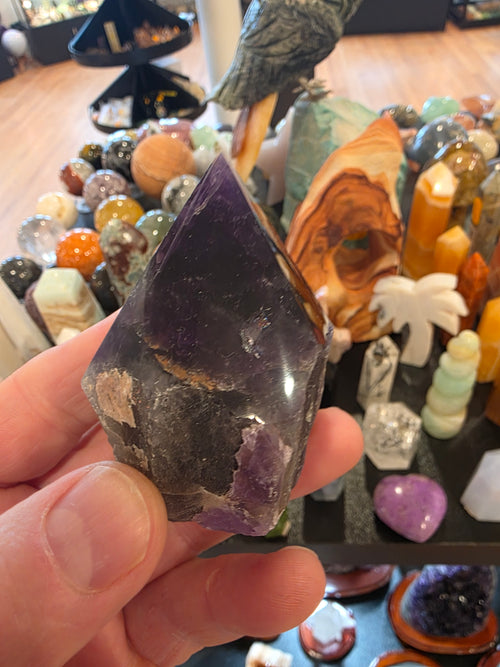 Amethyst Polished Top Crystal Tower