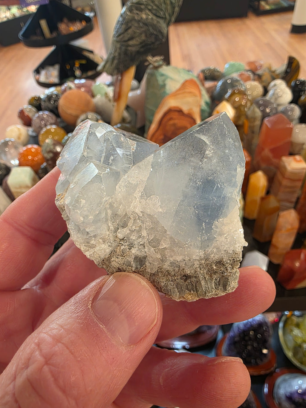 Celestite Quartz Specimen