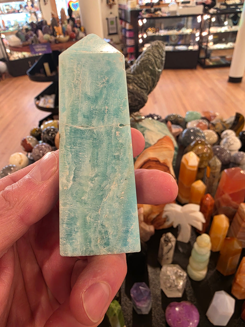 Blue Aragonite Tower
