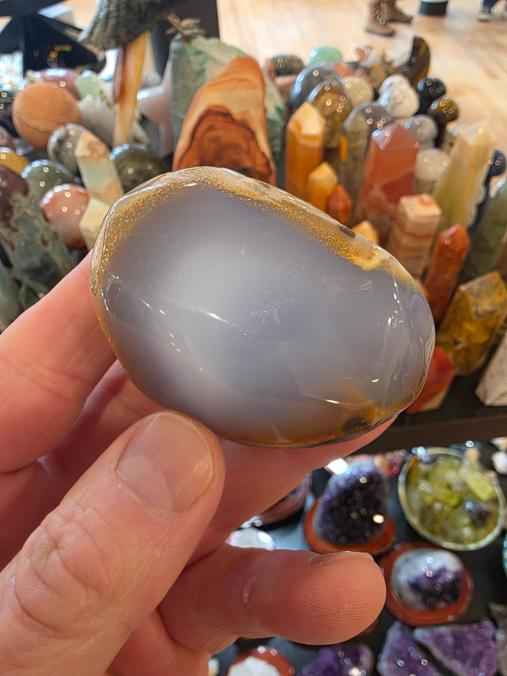 Blue Chalcedony Quartz Free Form