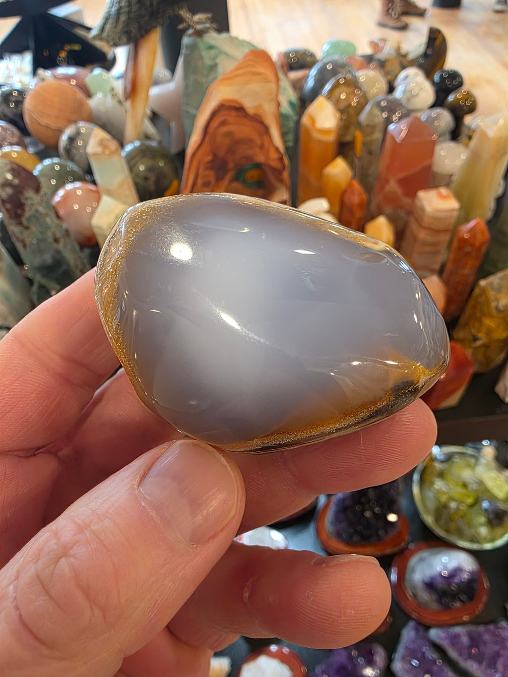 Blue Chalcedony Quartz Free Form