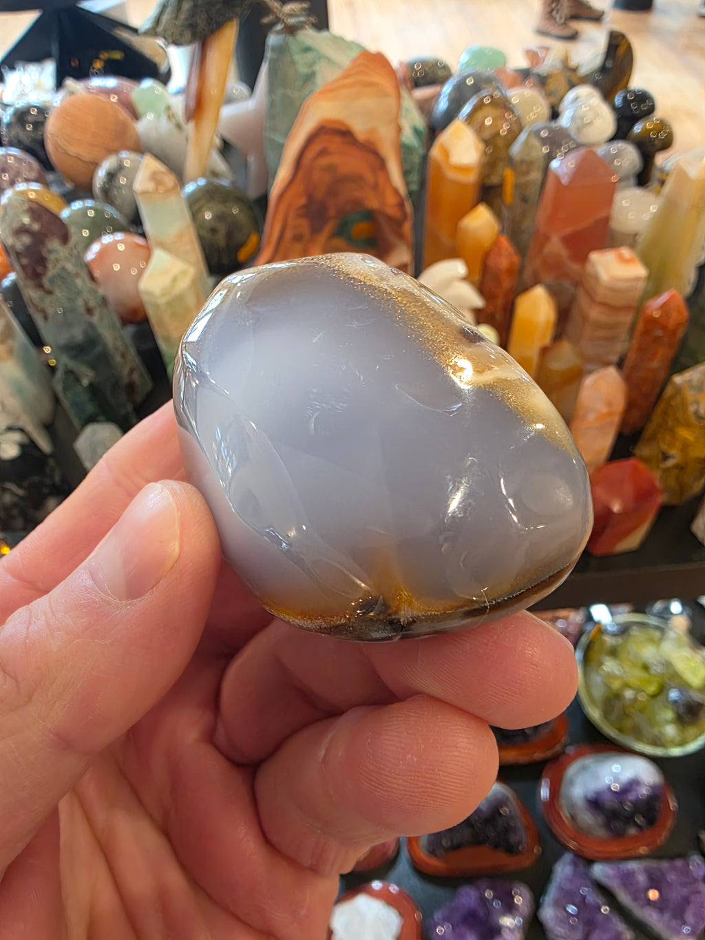 Blue Chalcedony Quartz Free Form