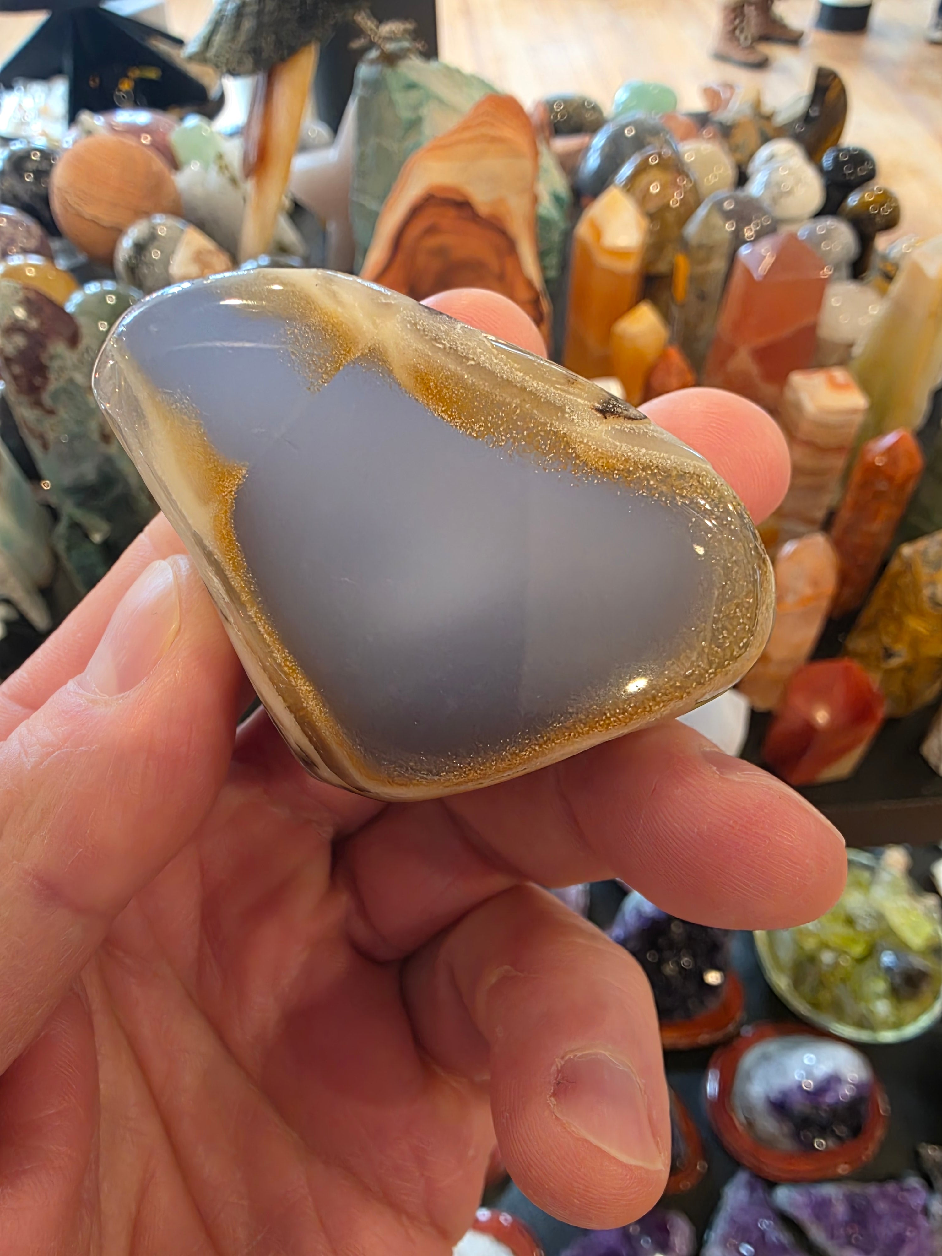 Blue Chalcedony Quartz Free Form