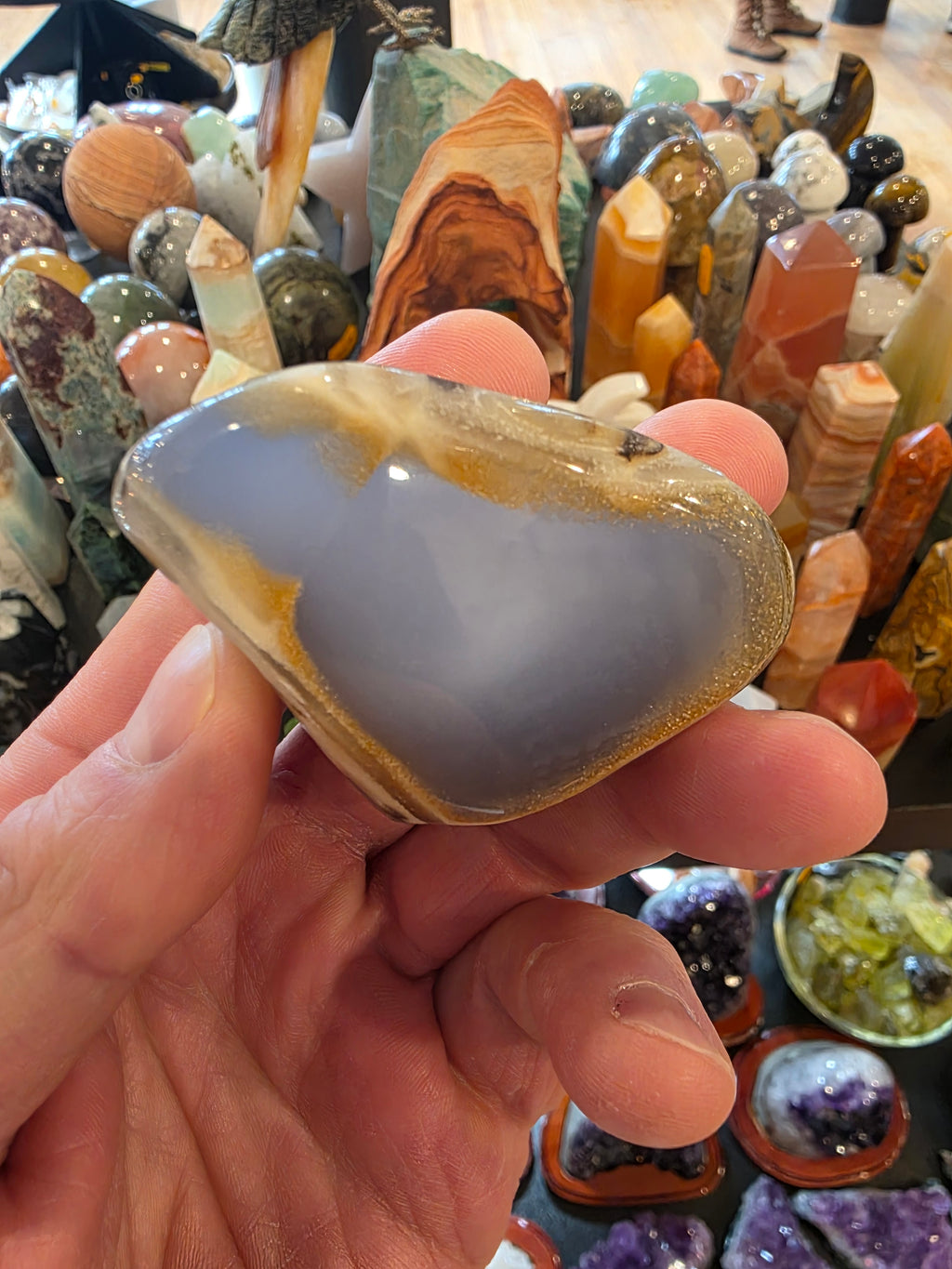 Blue Chalcedony Quartz Free Form