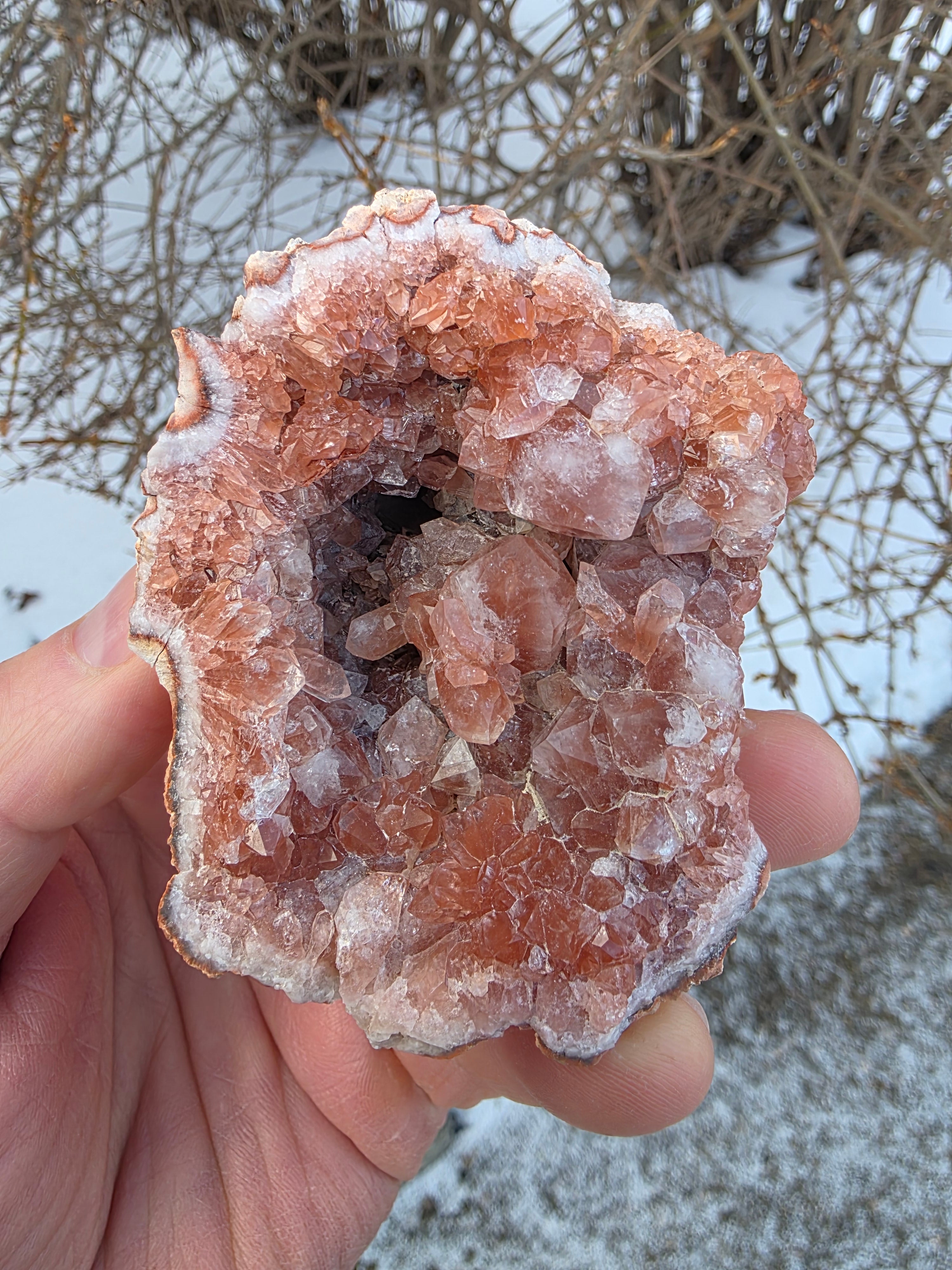 Pink Amethyst Quartz Geode