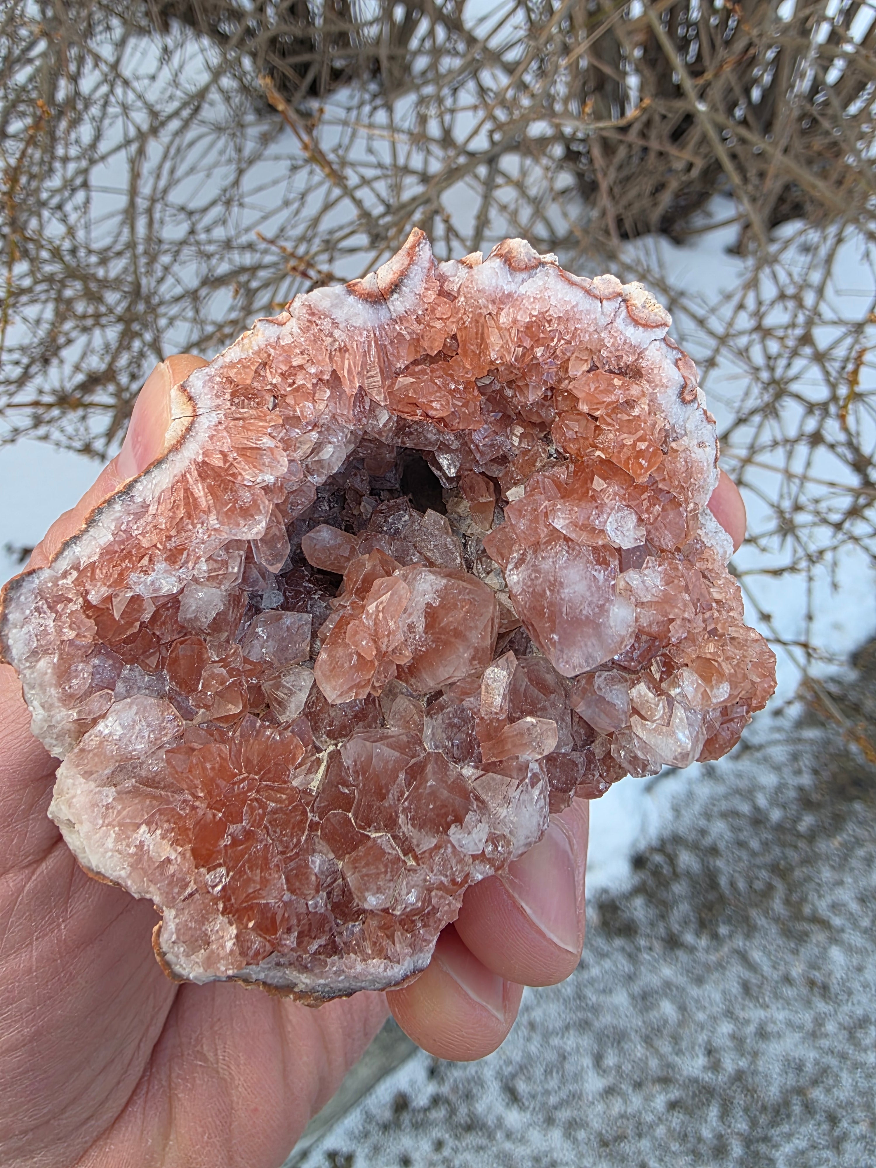 Pink Amethyst Quartz Geode