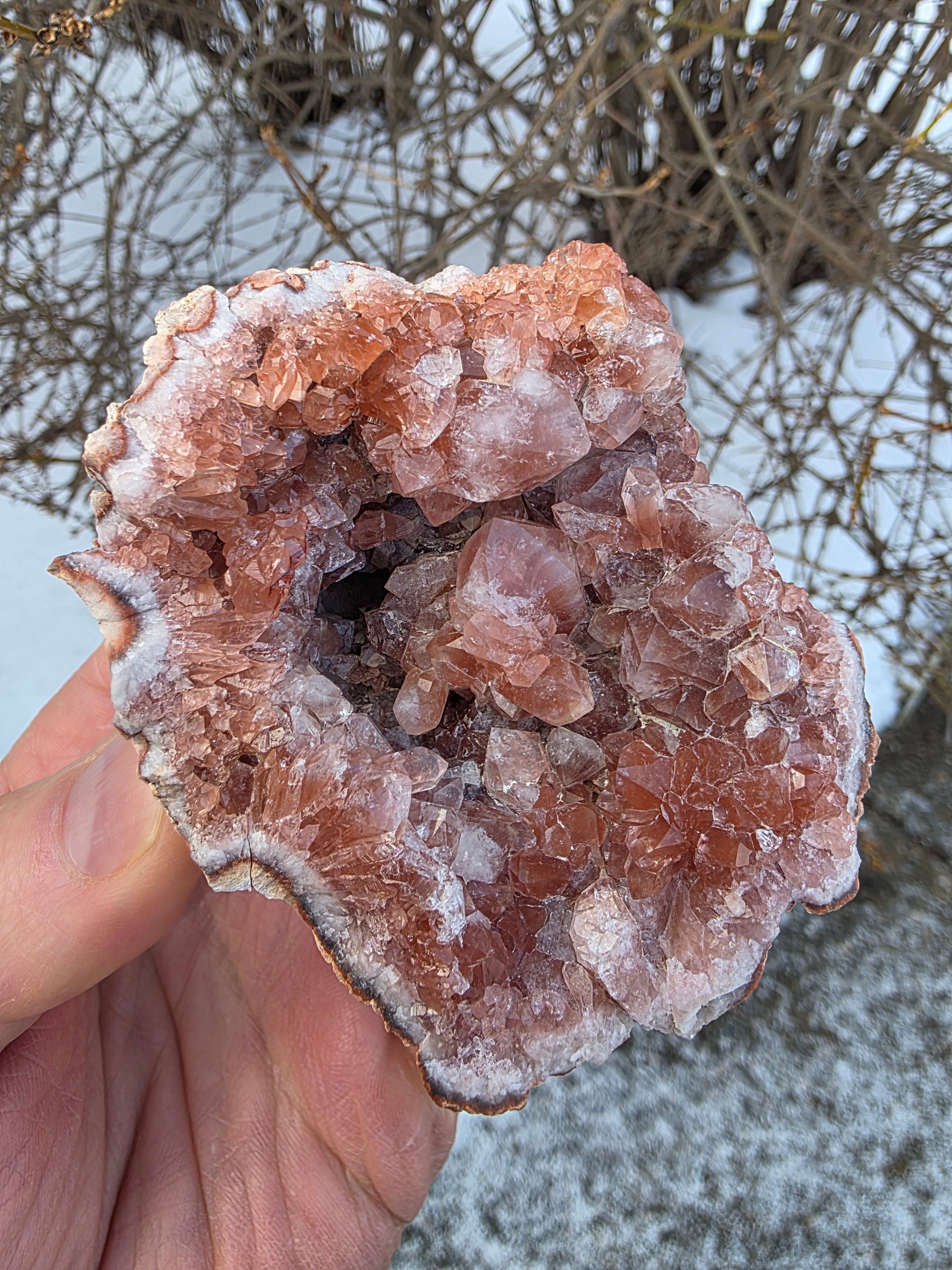 Pink Amethyst Quartz Geode