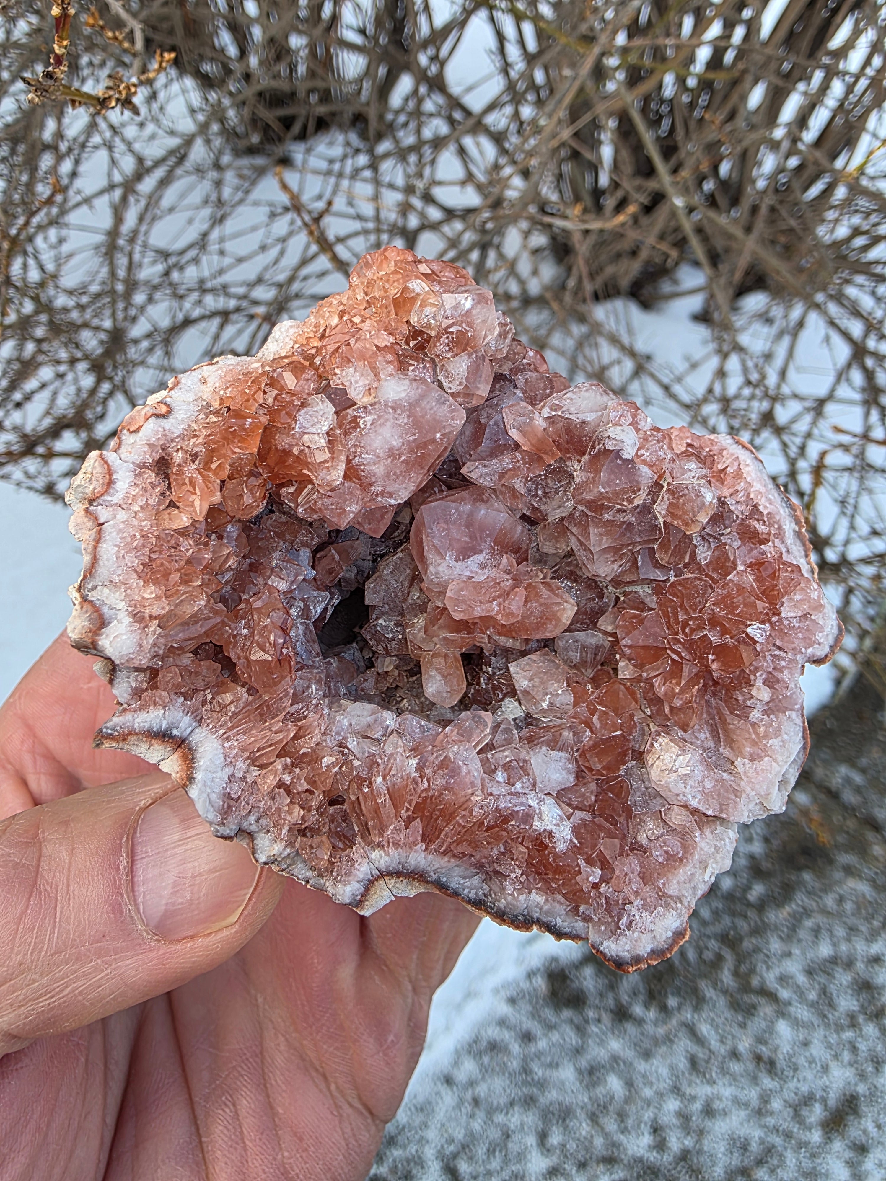 Pink Amethyst Quartz Geode