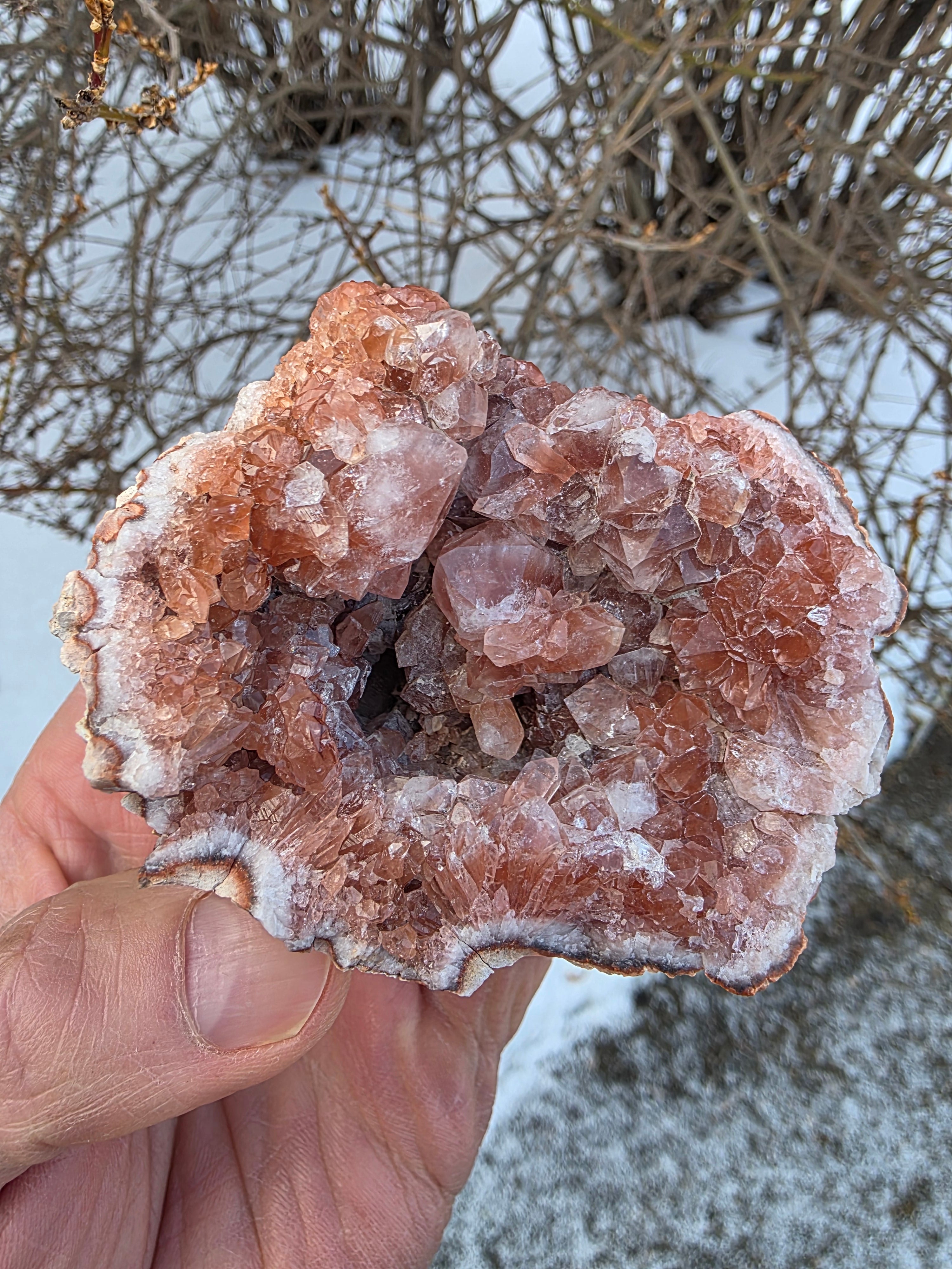 Pink Amethyst Quartz Geode